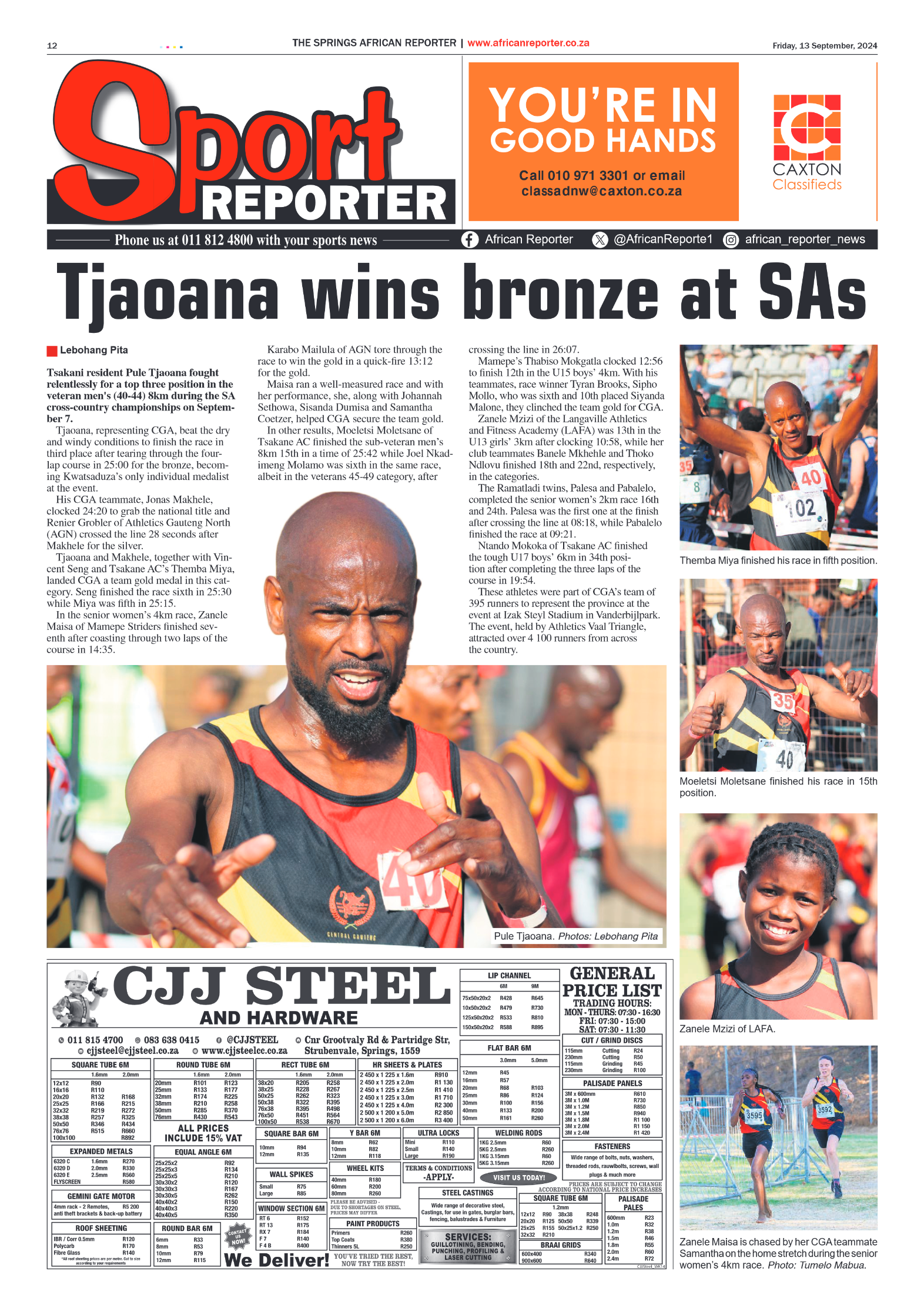 African Reporter 13 September 2024 page 12