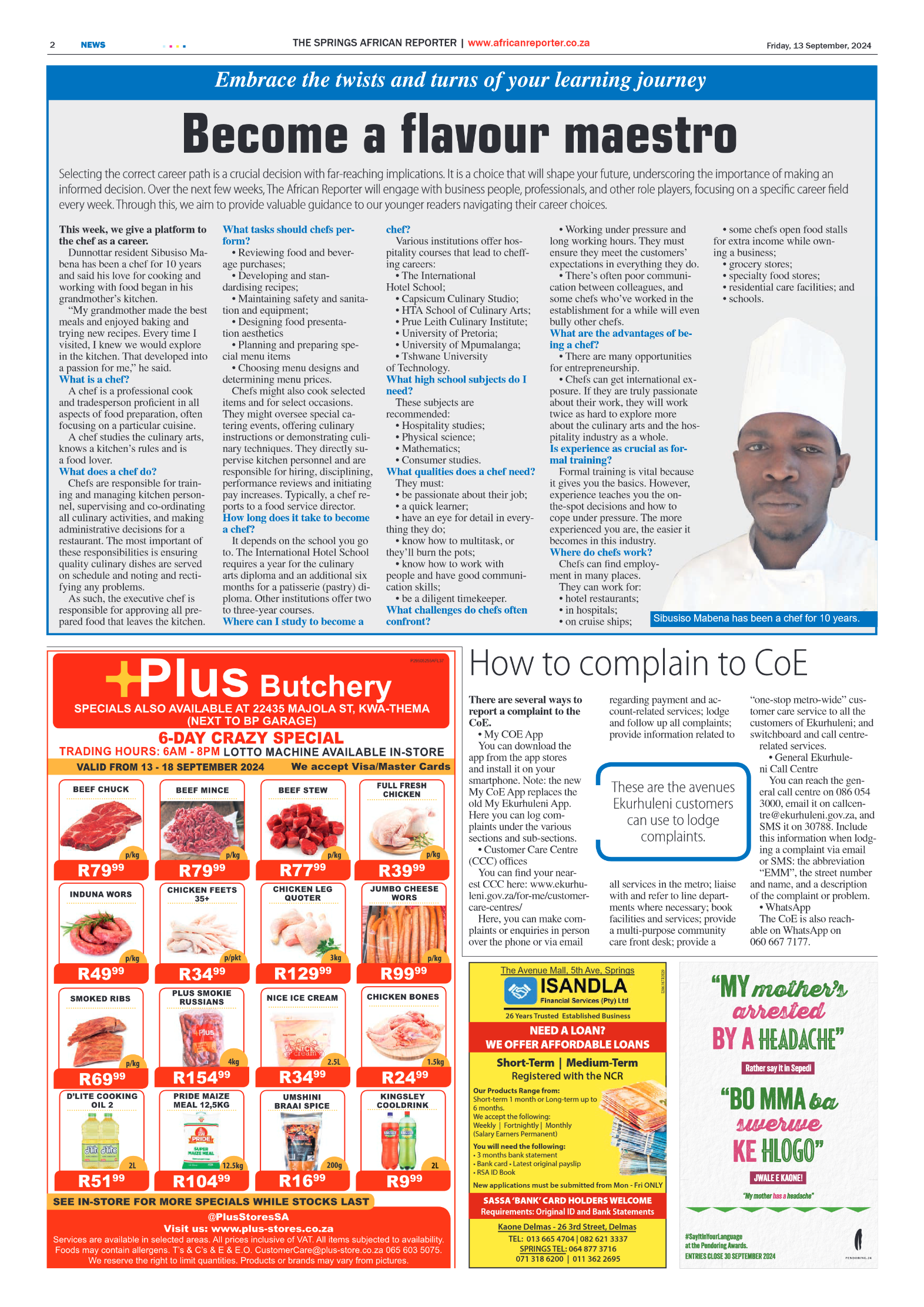 African Reporter 13 September 2024 page 2