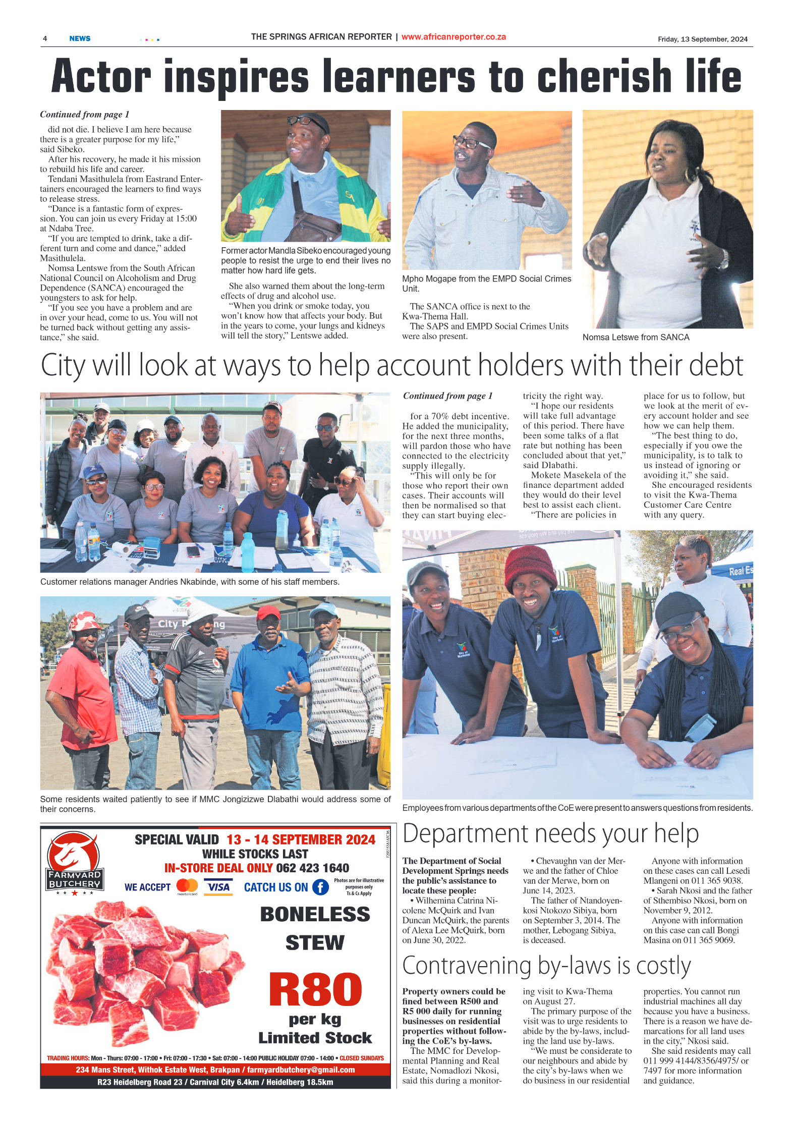African Reporter 13 September 2024 page 4