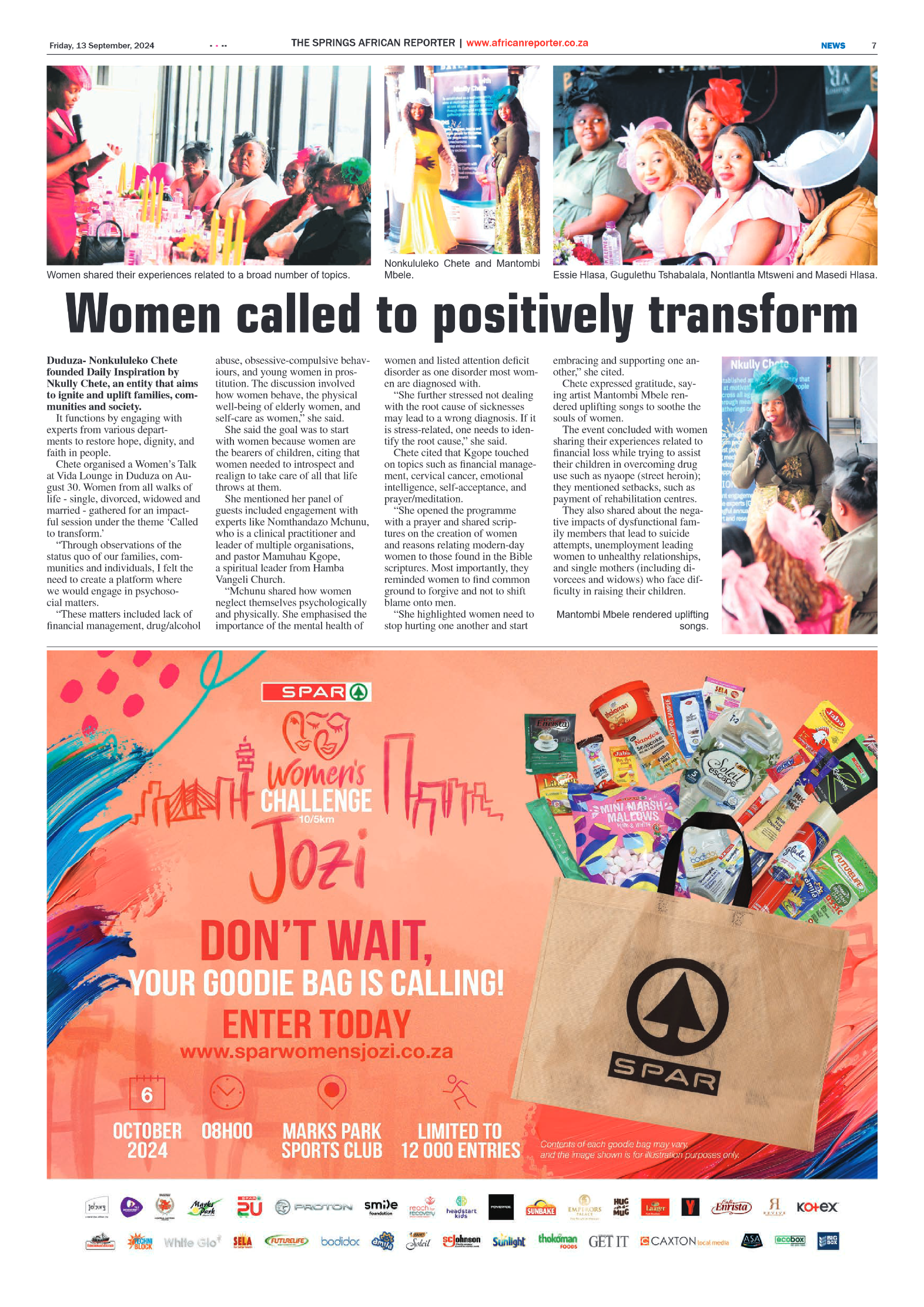 African Reporter 13 September 2024 page 7