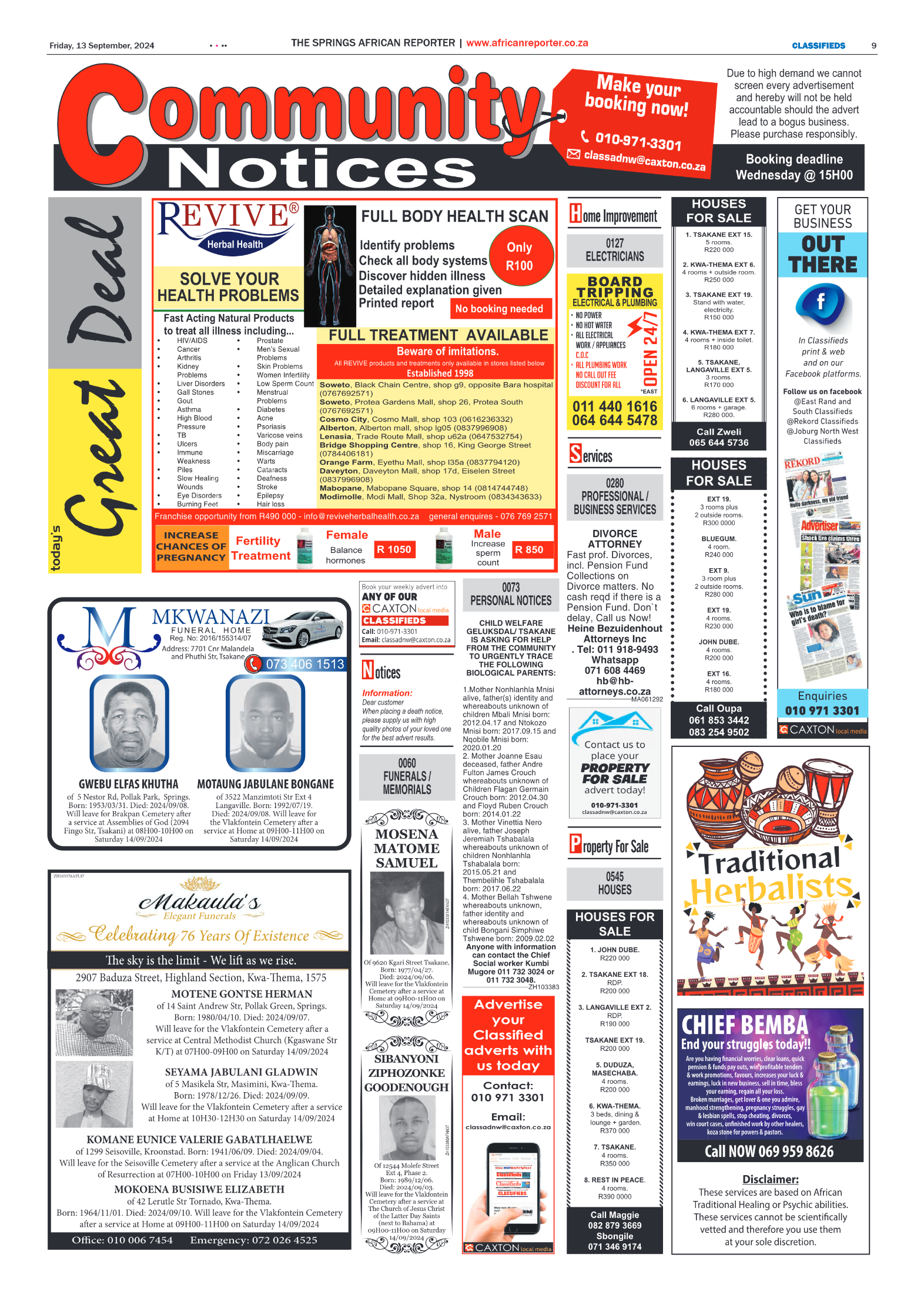 African Reporter 13 September 2024 page 9
