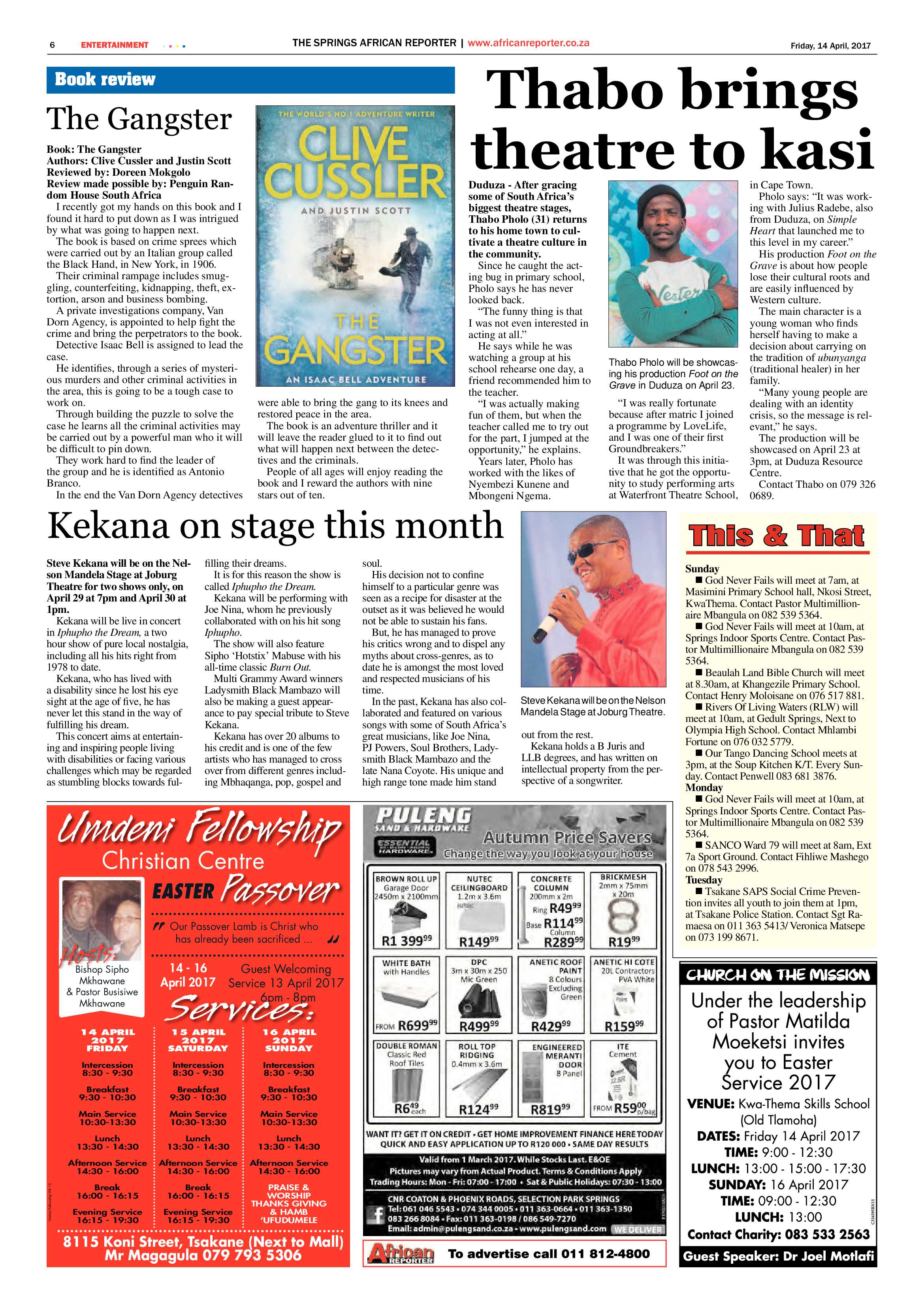 African Reporter 14 April 2017 page 6