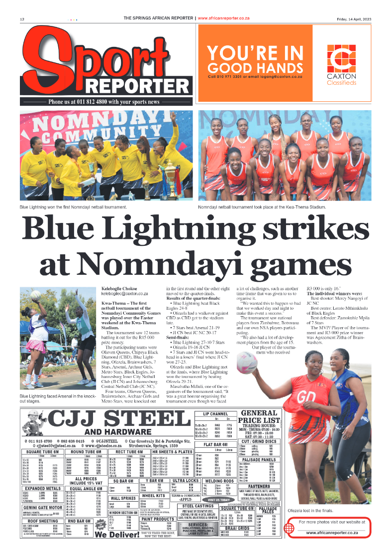 African Reporter 14 April 2023 page 12