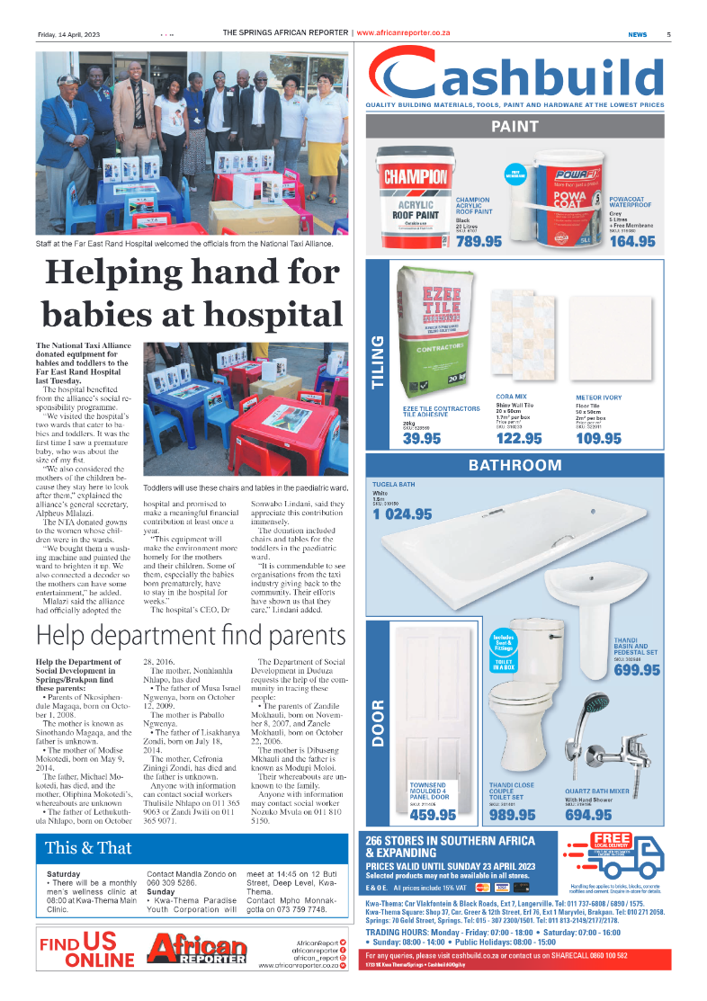 African Reporter 14 April 2023 page 5