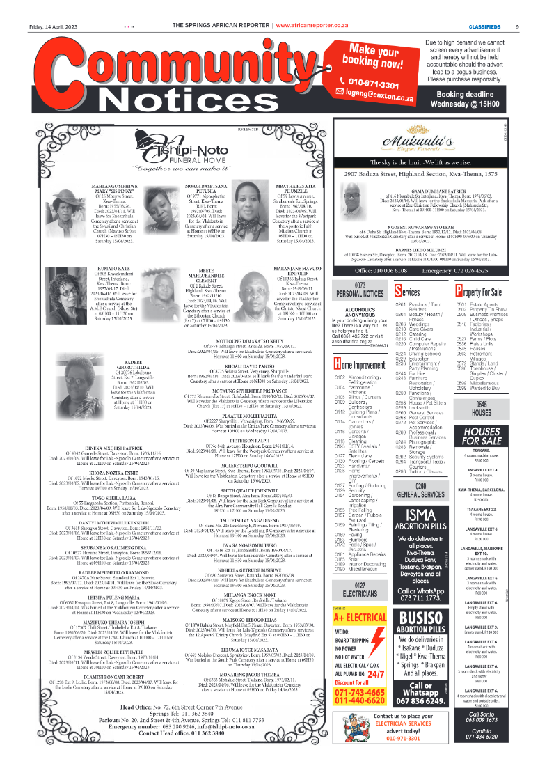 African Reporter 14 April 2023 page 9