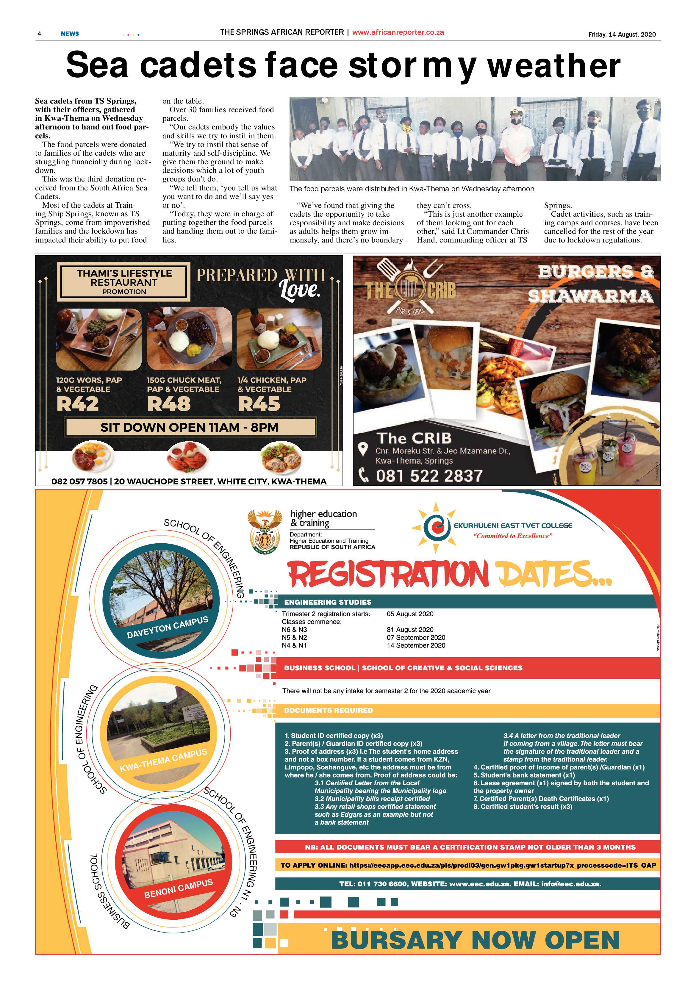 African Reporter 14 August 2020 page 4