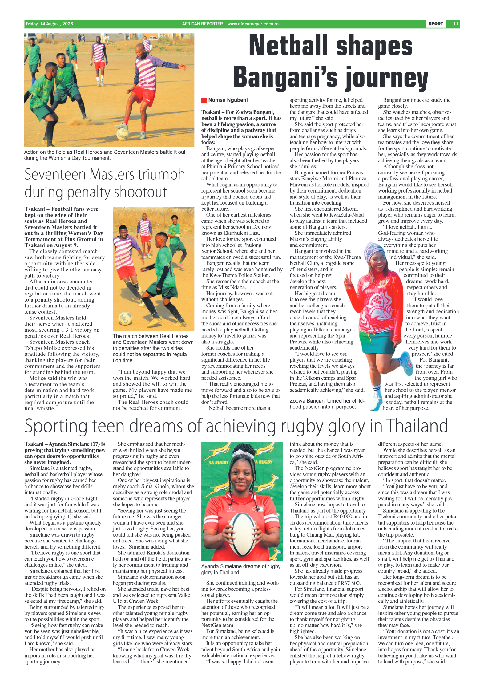 African Reporter 14 August 2026 page 11
