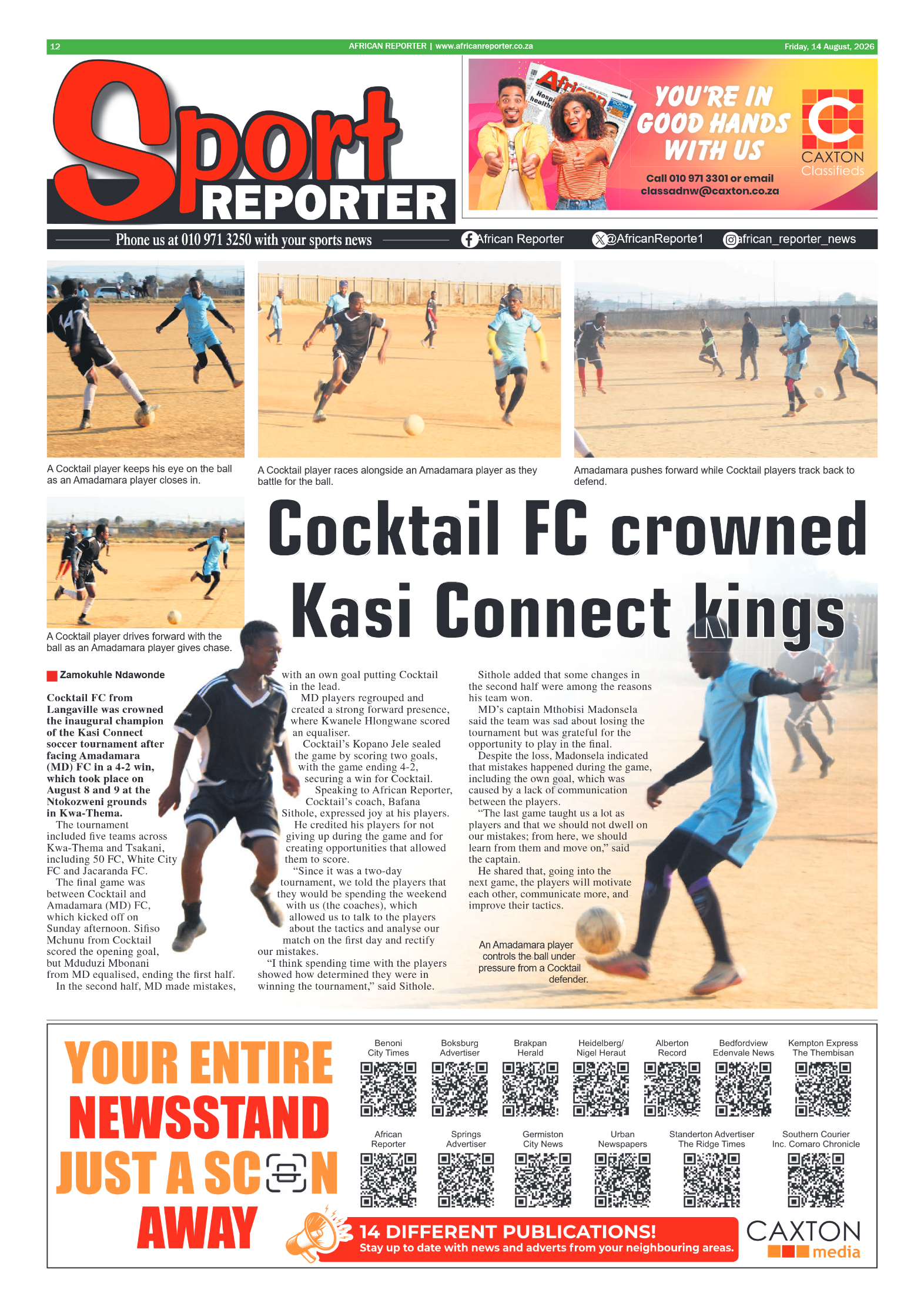 African Reporter 14 August 2026 page 12