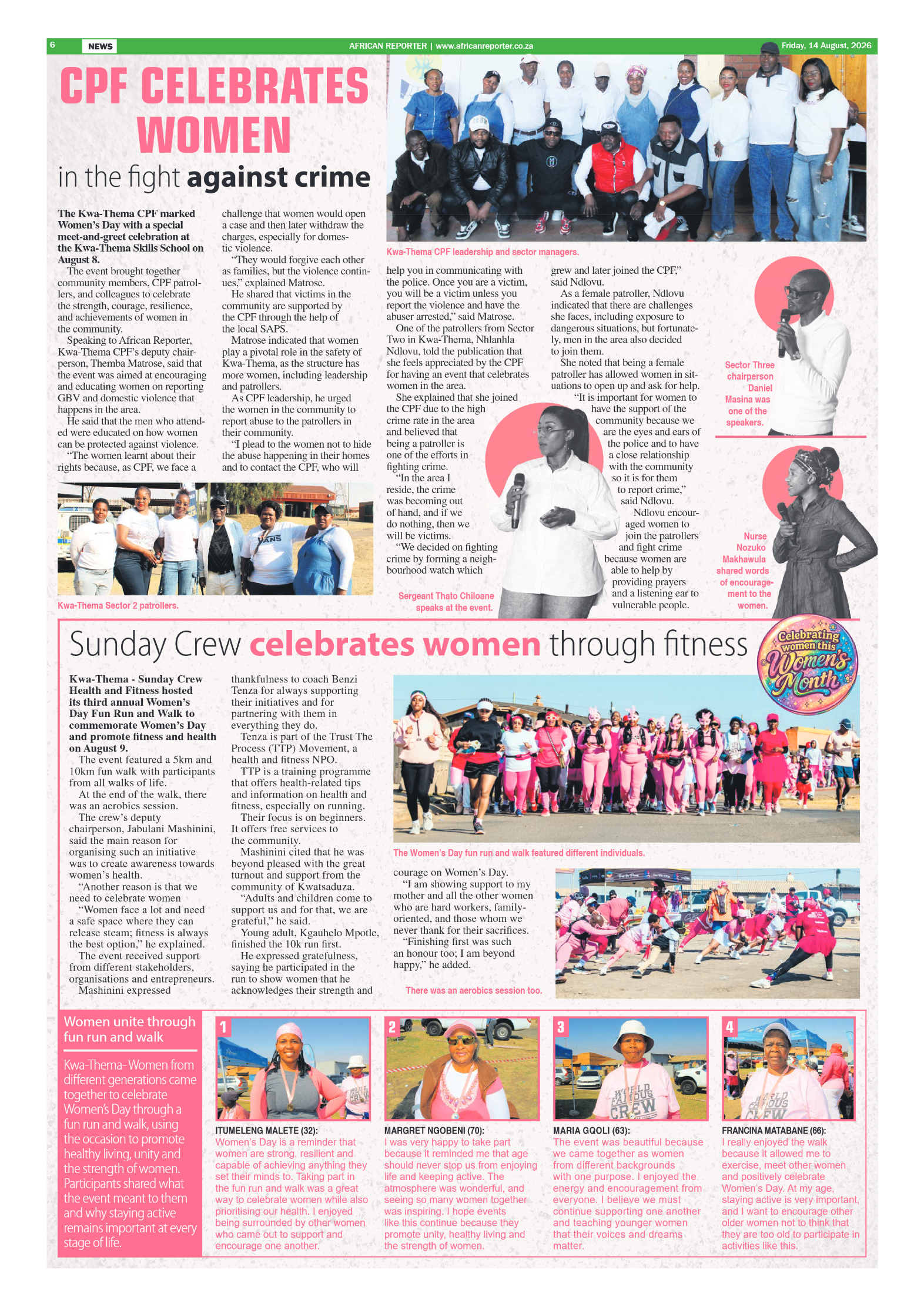 African Reporter 14 August 2026 page 6