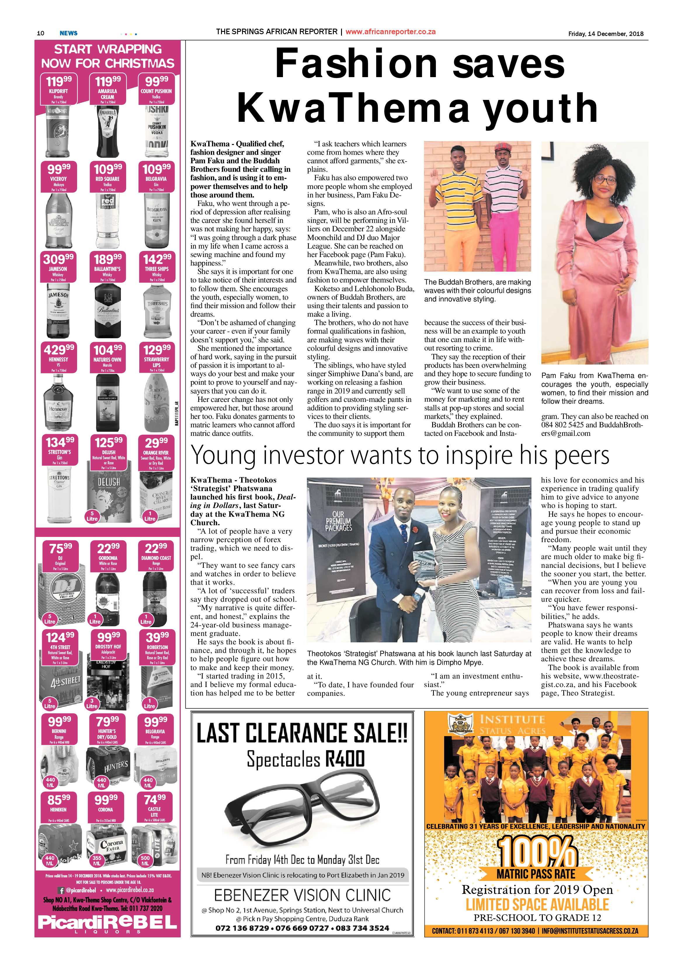 African Reporter 14 December 2018 page 10