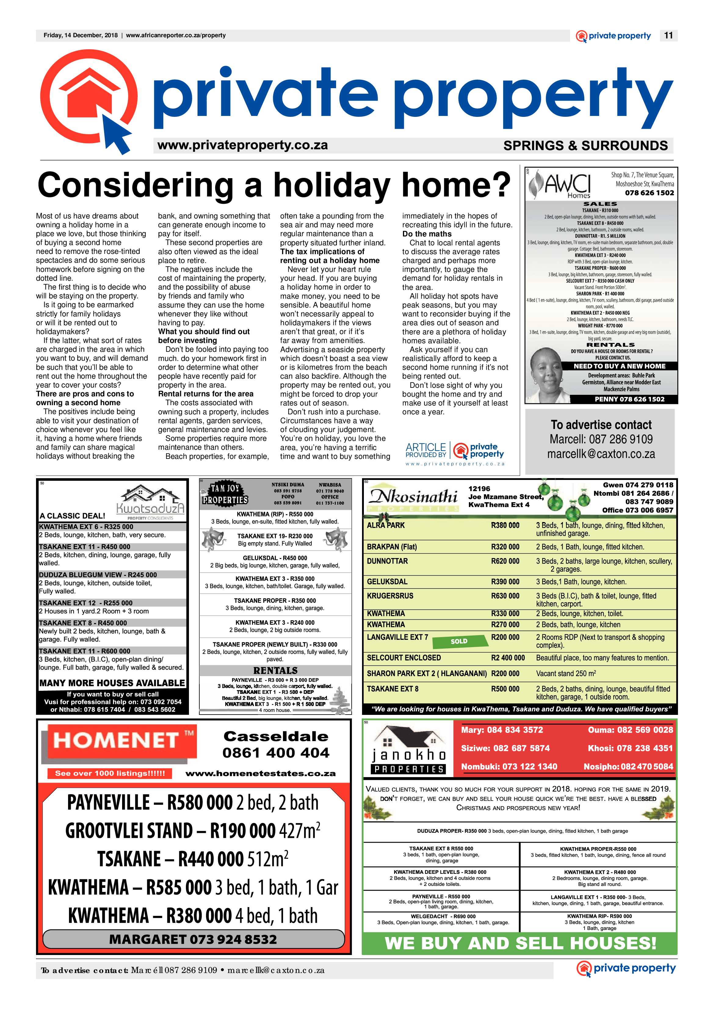 African Reporter 14 December 2018 page 11