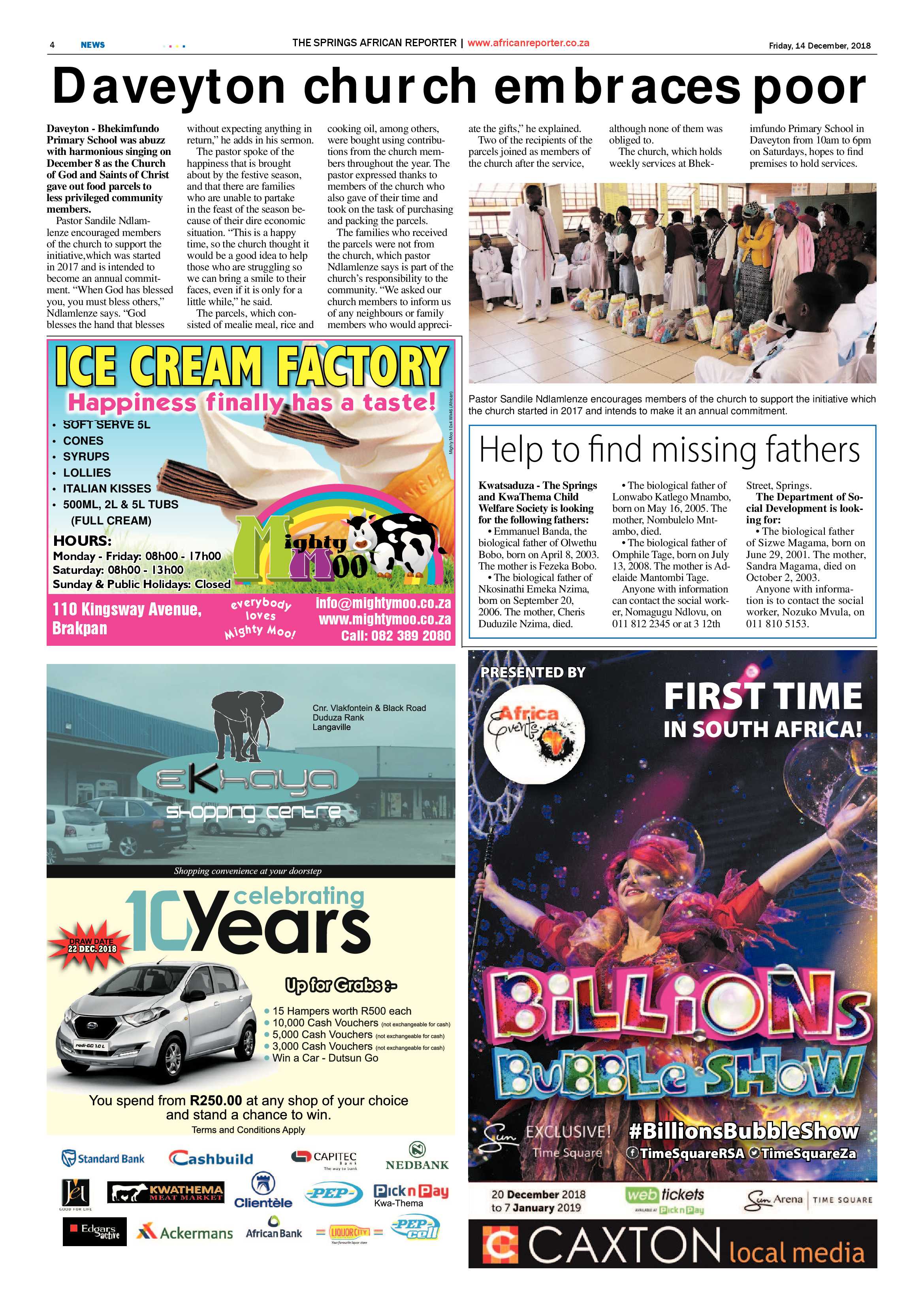 African Reporter 14 December 2018 page 4