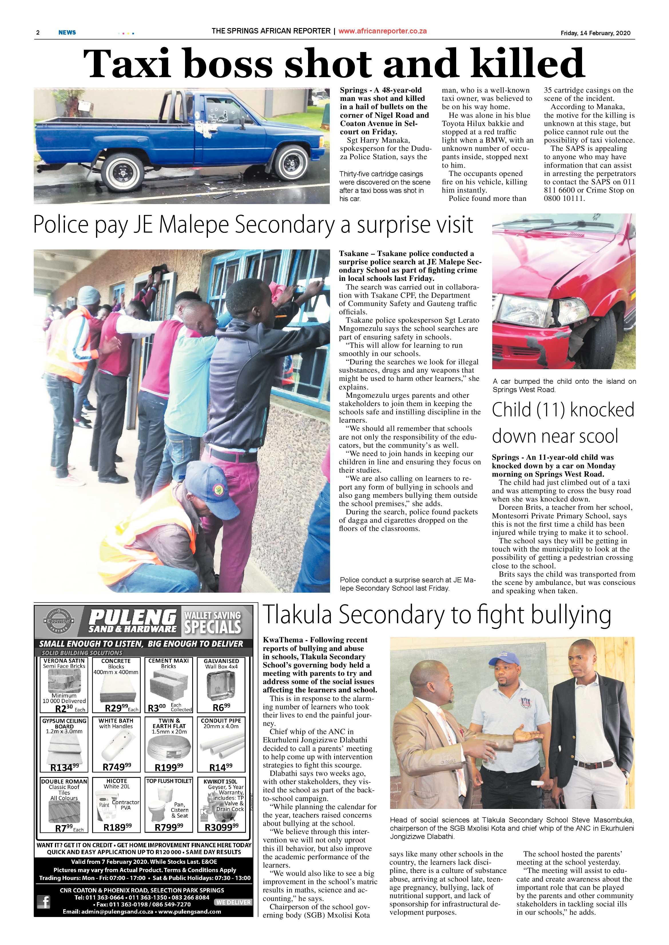 African Reporter 14 February 2020 page 2