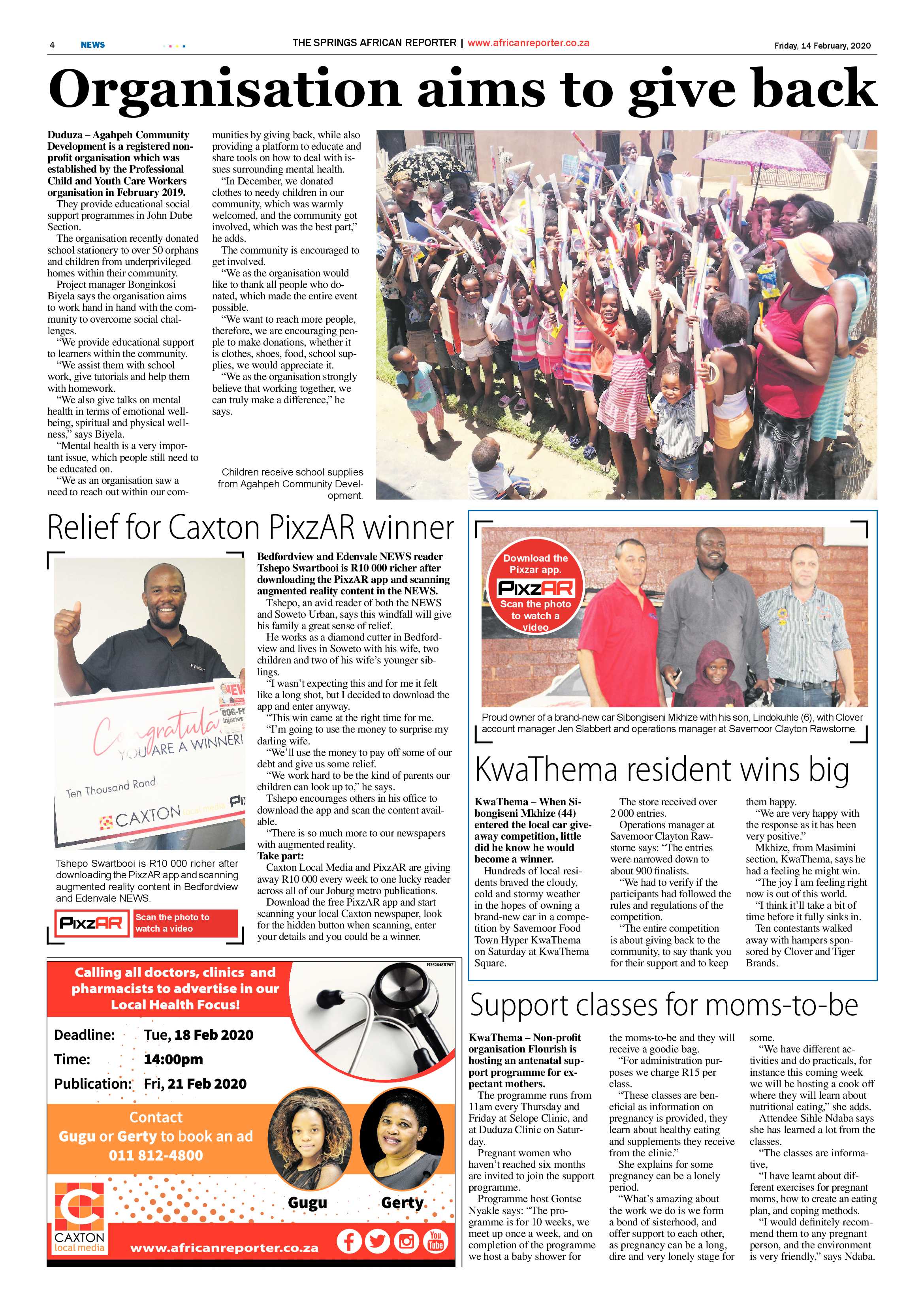 African Reporter 14 February 2020 page 4