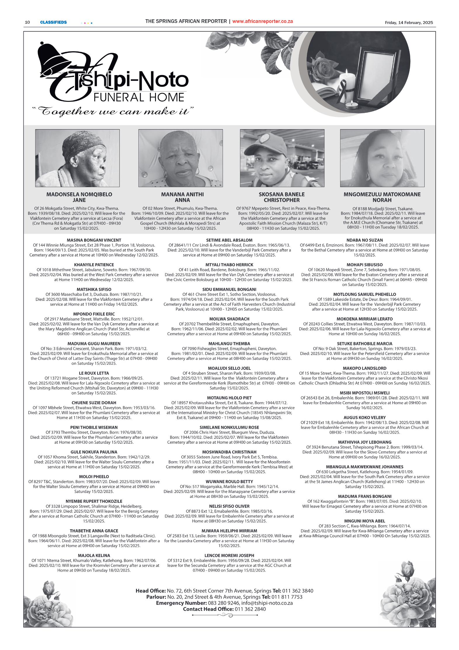 African Reporter 14 February 2025 page 10