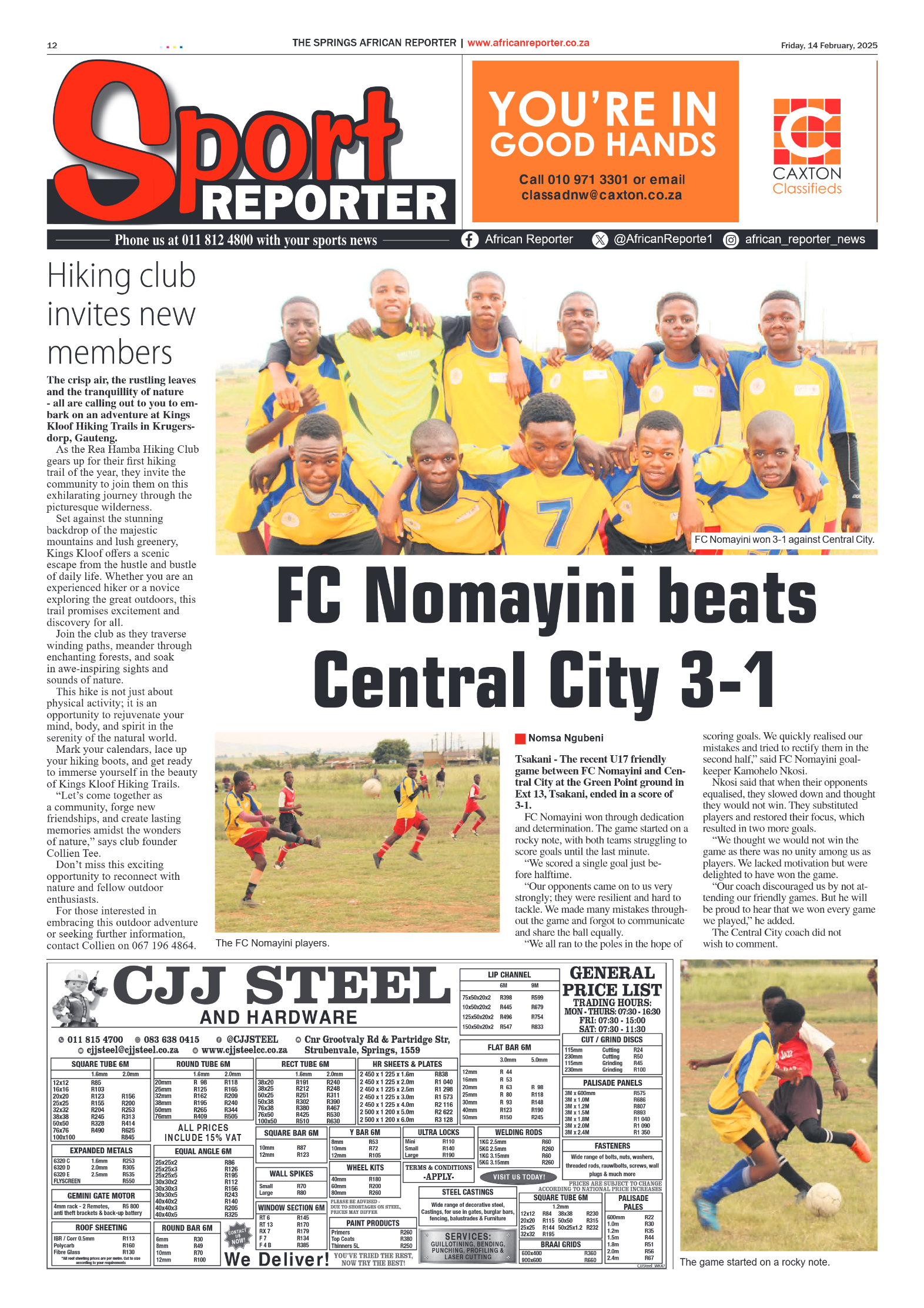 African Reporter 14 February 2025 page 12