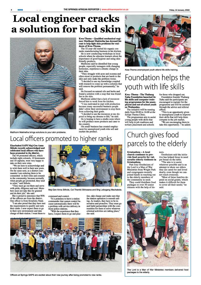 African Reporter 14 January 2022 page 4