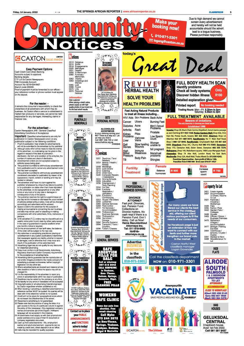 African Reporter 14 January 2022 page 9
