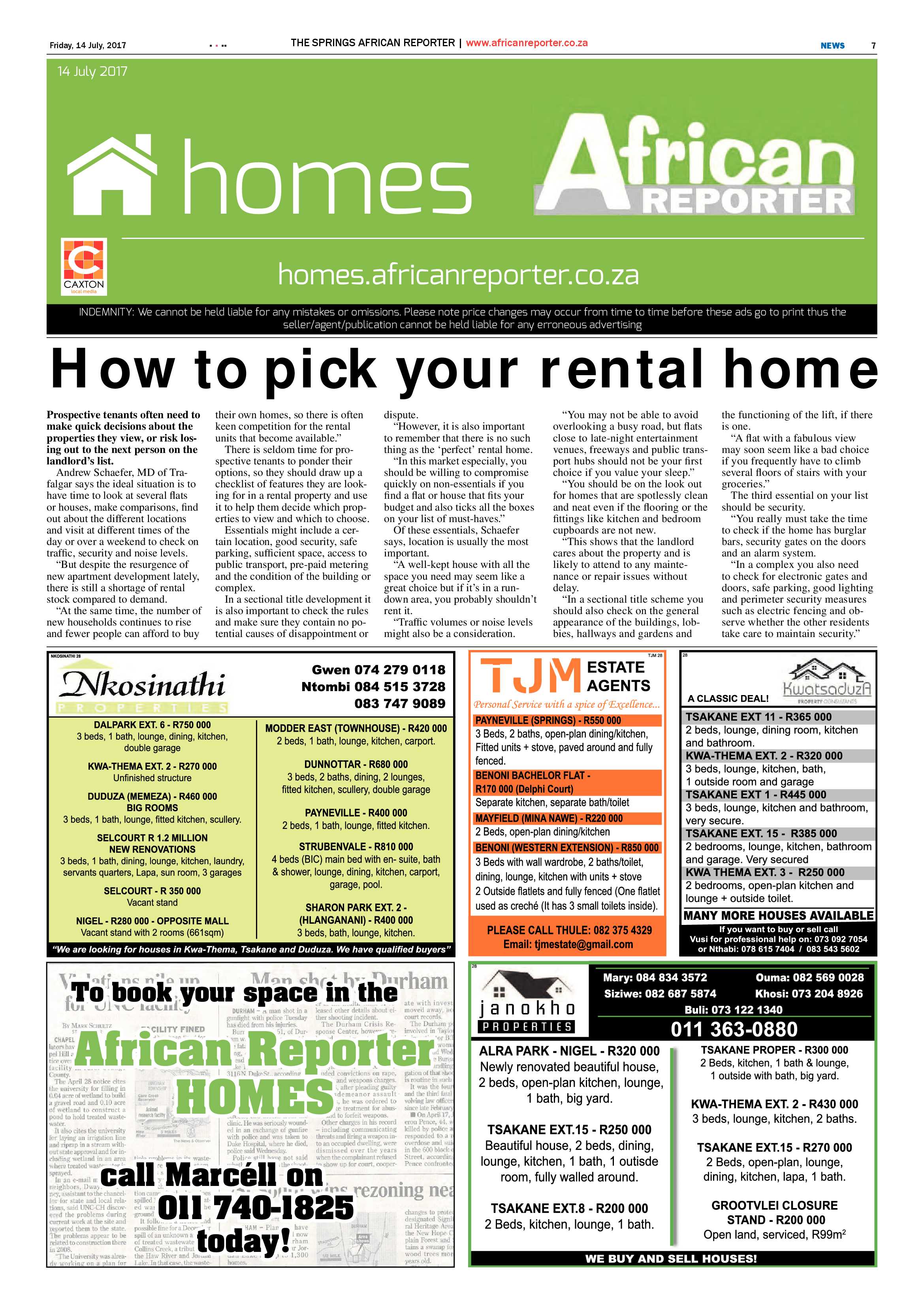 African Reporter 14 July 2017 page 7