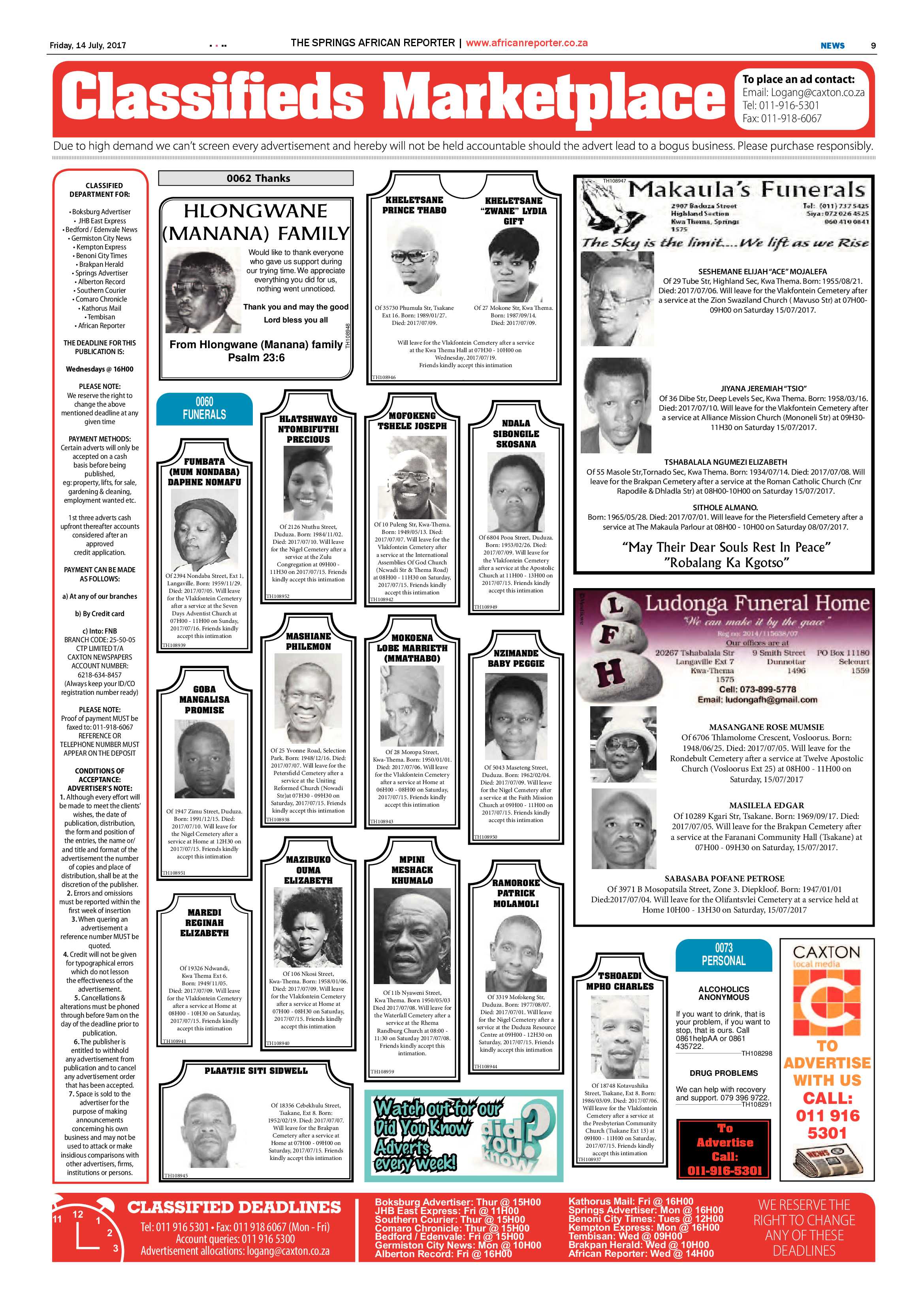 African Reporter 14 July 2017 page 9