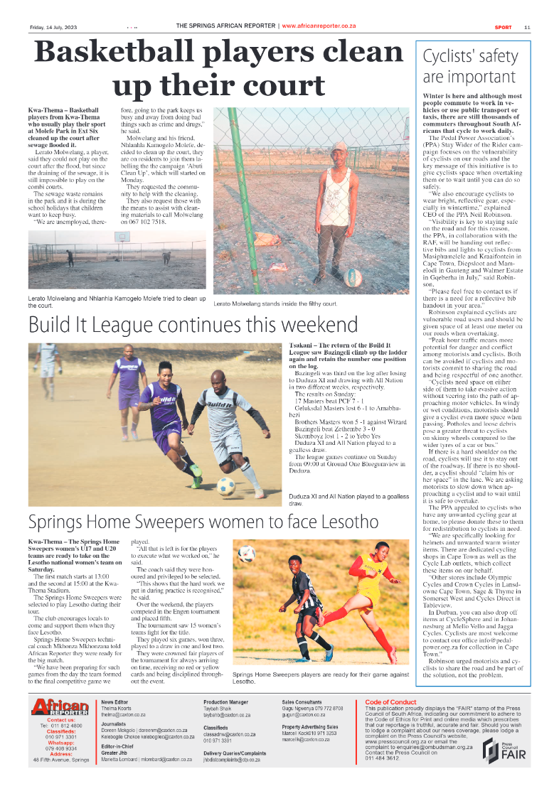 African Reporter 14 July 2023 page 11