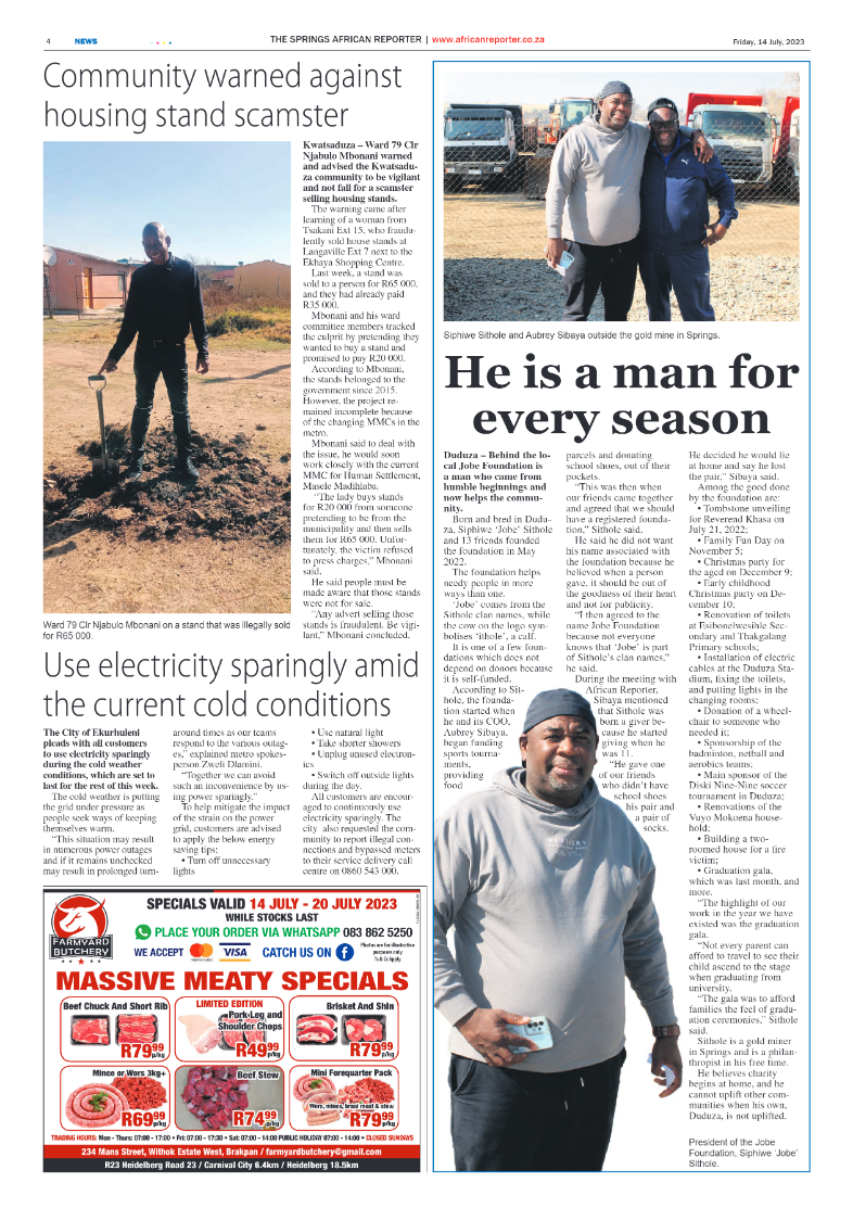 African Reporter 14 July 2023 page 4