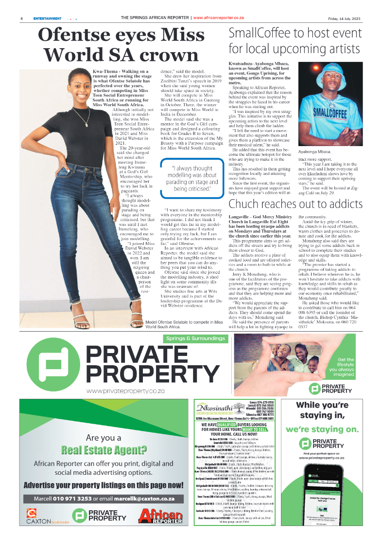 African Reporter 14 July 2023 page 8