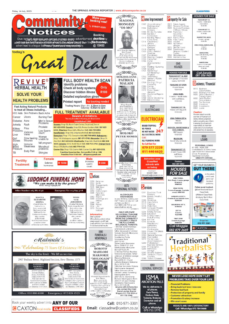 African Reporter 14 July 2023 page 9