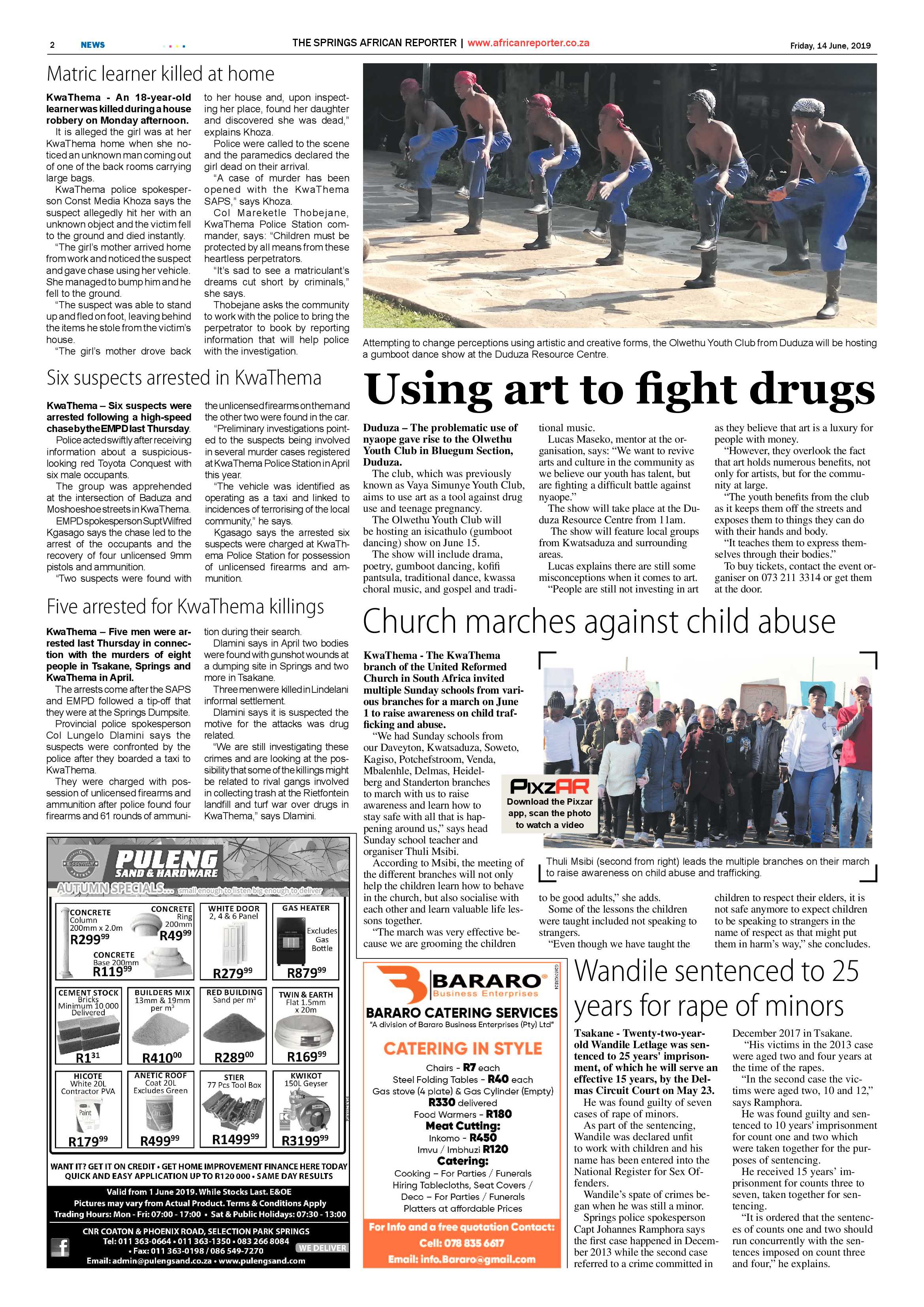 African Reporter 14 June 2019 page 2