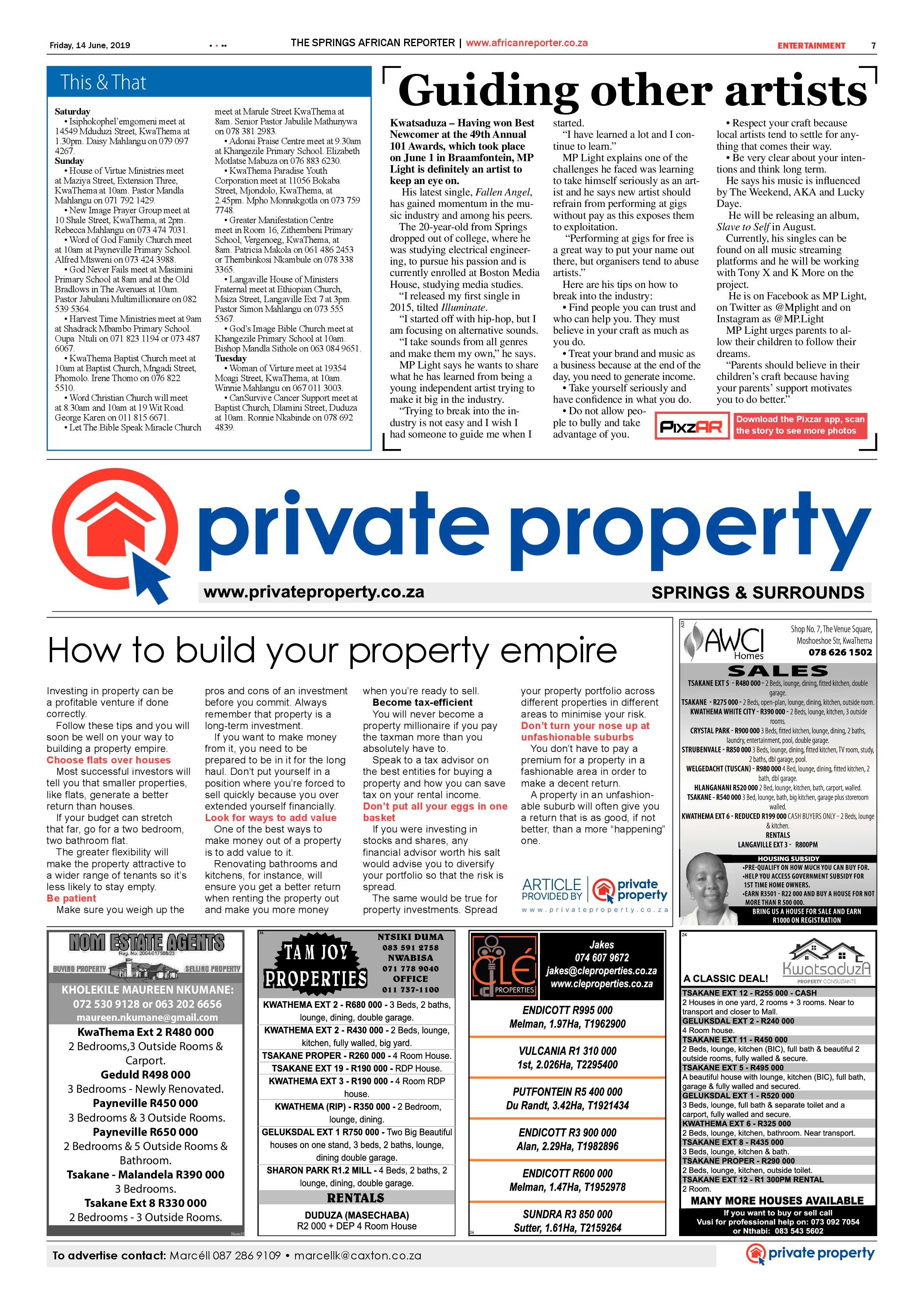 African Reporter 14 June 2019 page 7