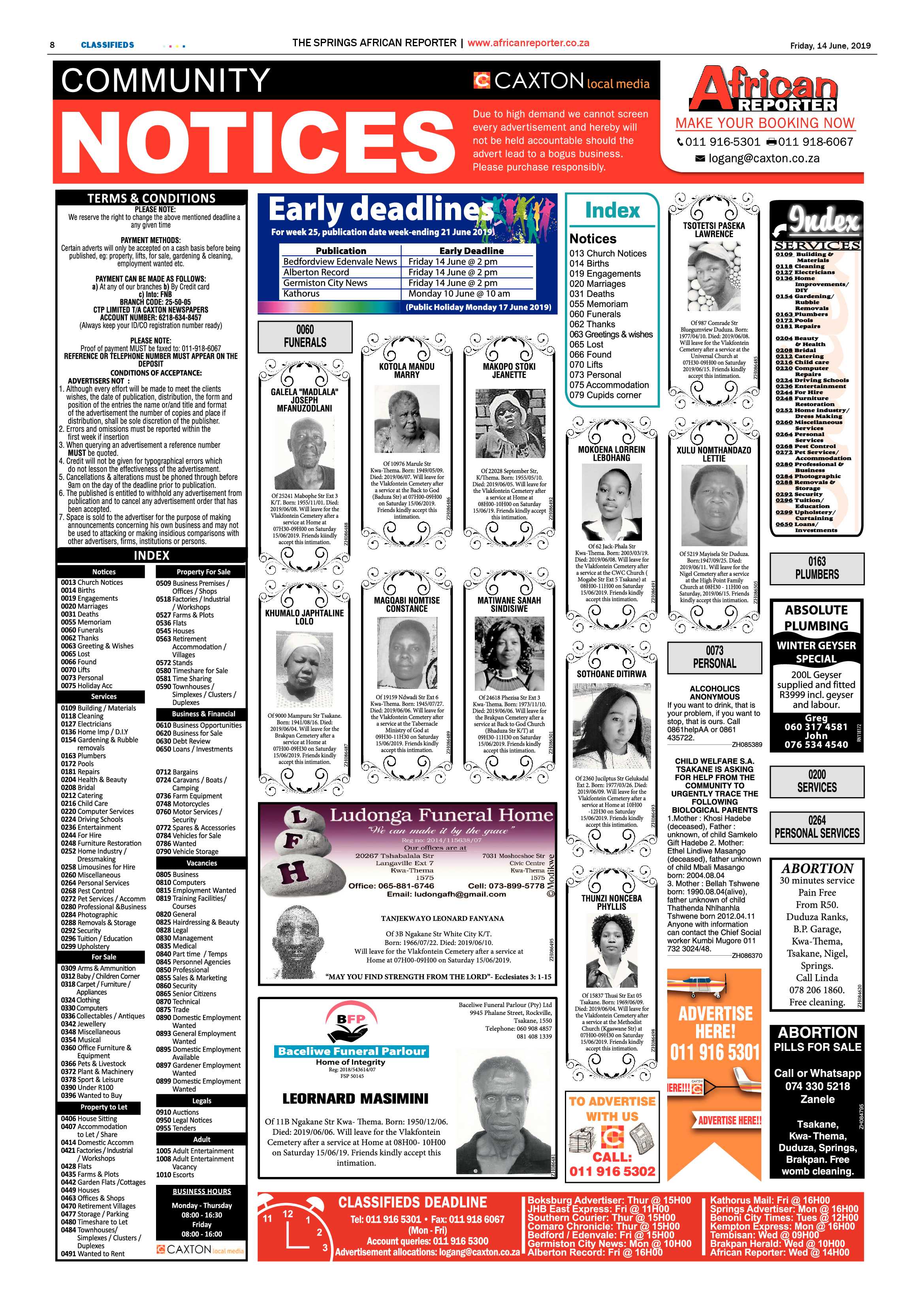 African Reporter 14 June 2019 page 8