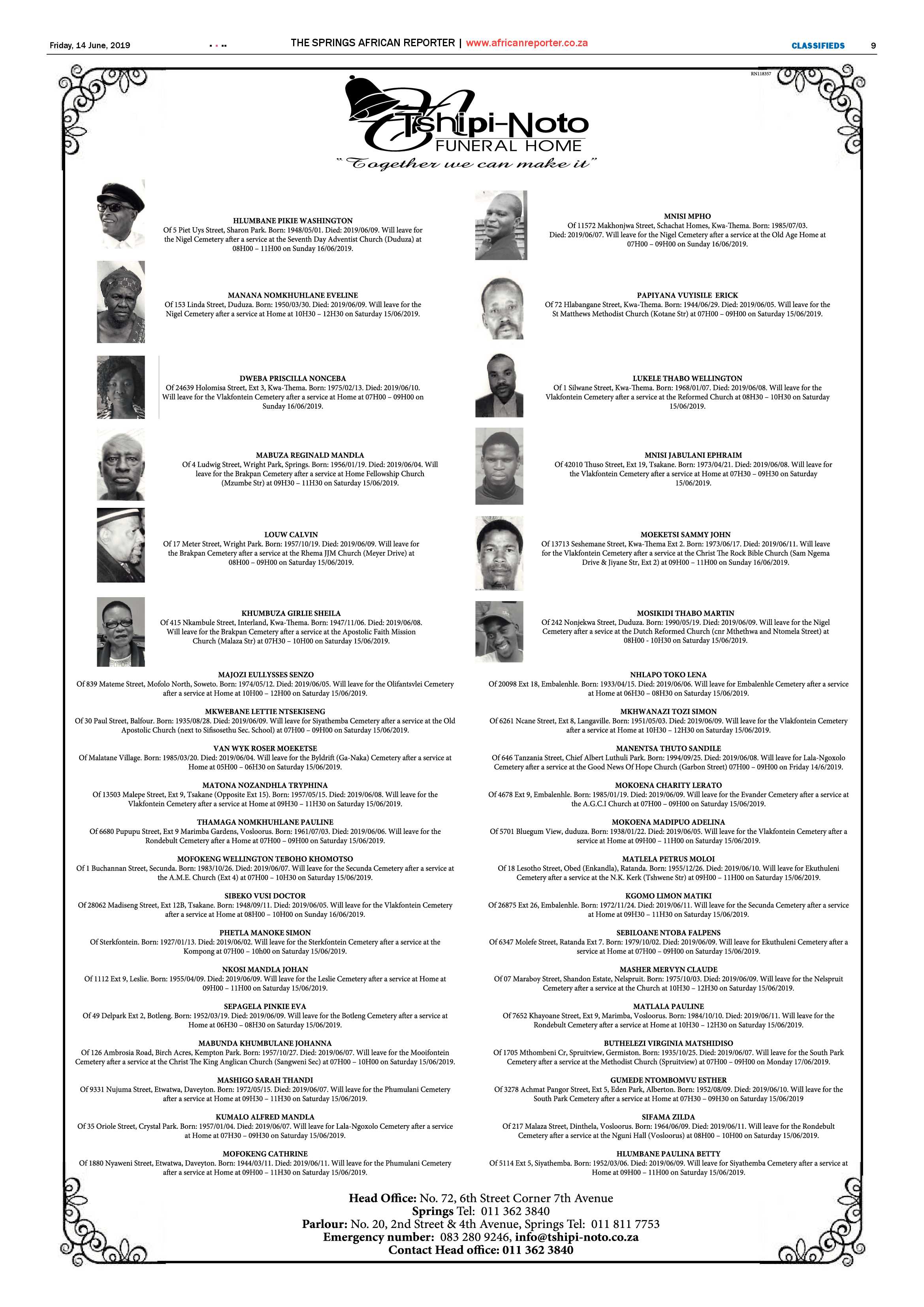 African Reporter 14 June 2019 page 9