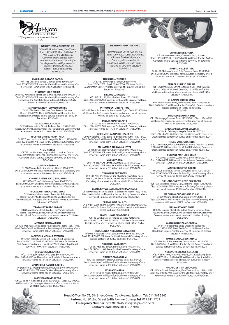 African Reporter 14 June 2024 page 10