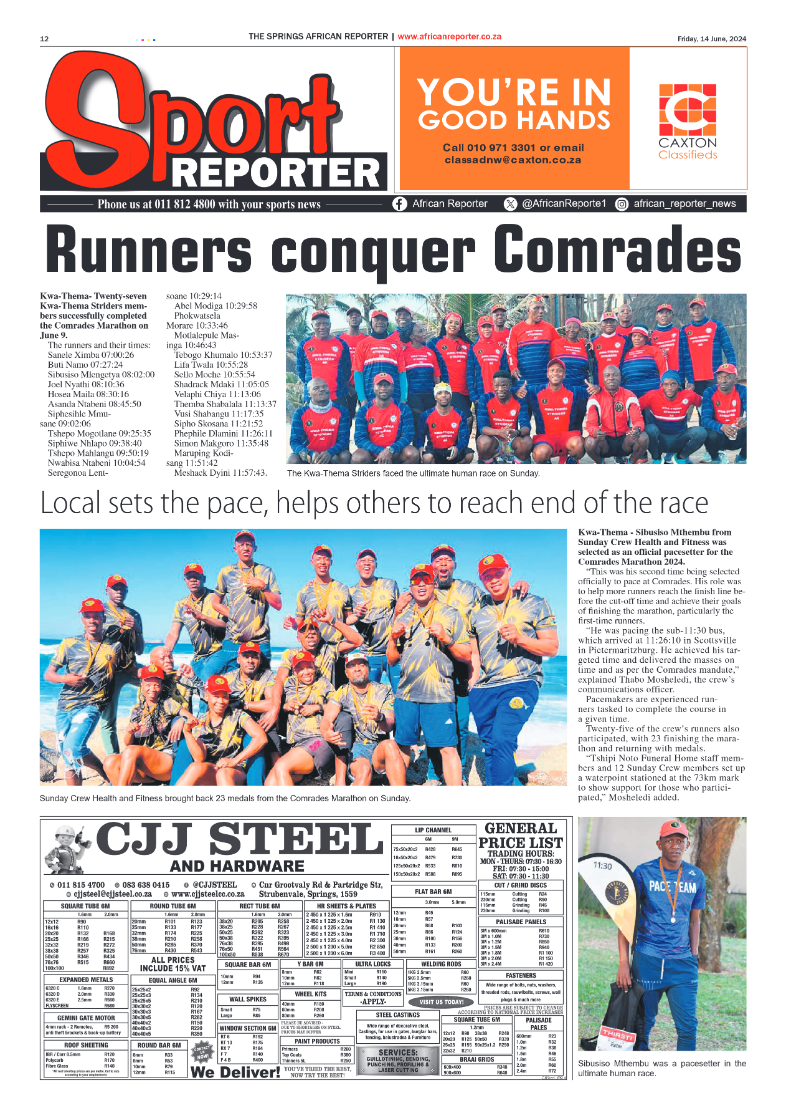 African Reporter 14 June 2024 page 12