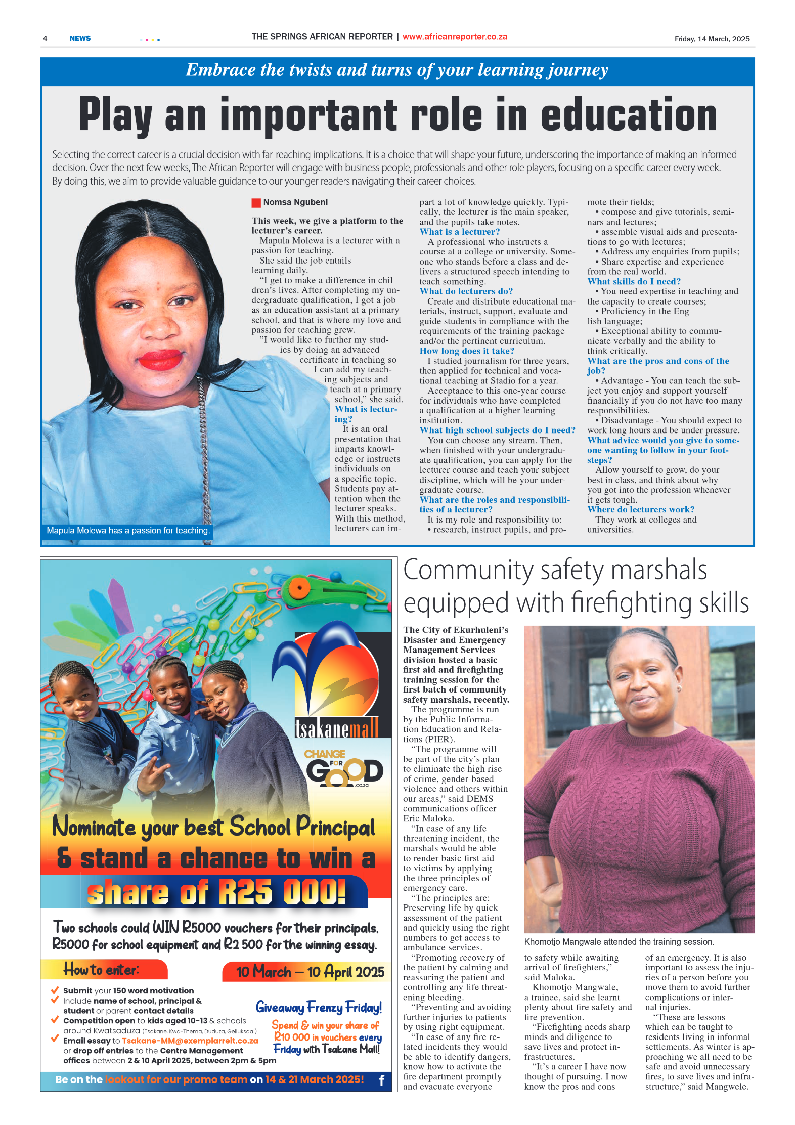 African Reporter 14 March 2025 page 4