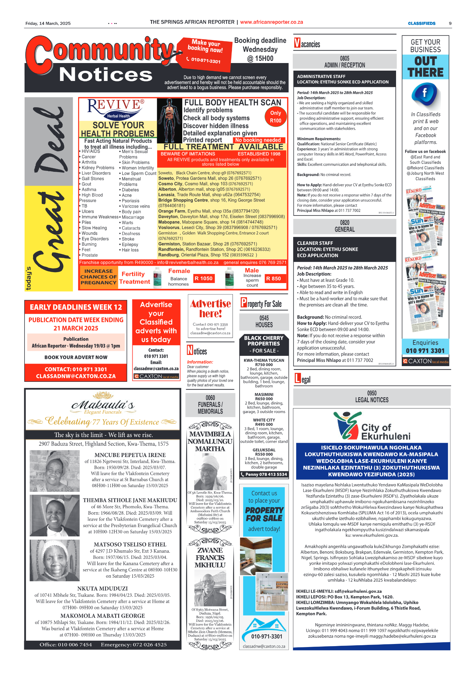 African Reporter 14 March 2025 page 9