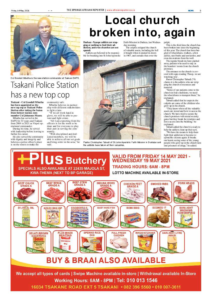 African Reporter 14 May 2021 page 3