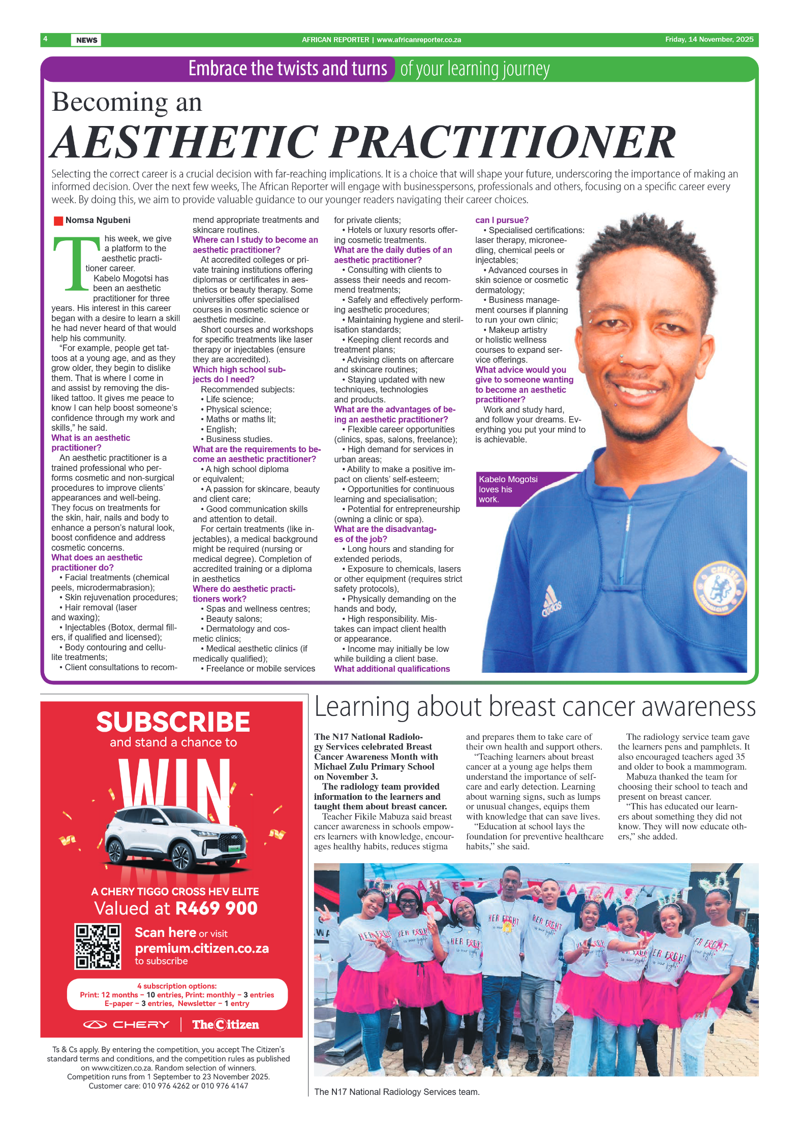 African Reporter 14 November 2025 page 4