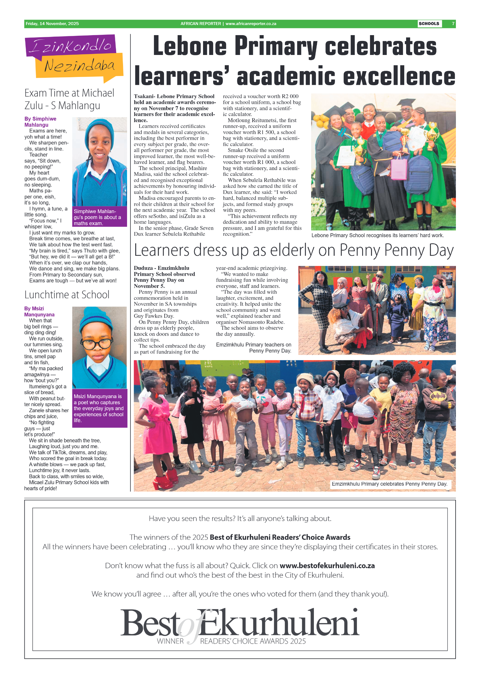 African Reporter 14 November 2025 page 7