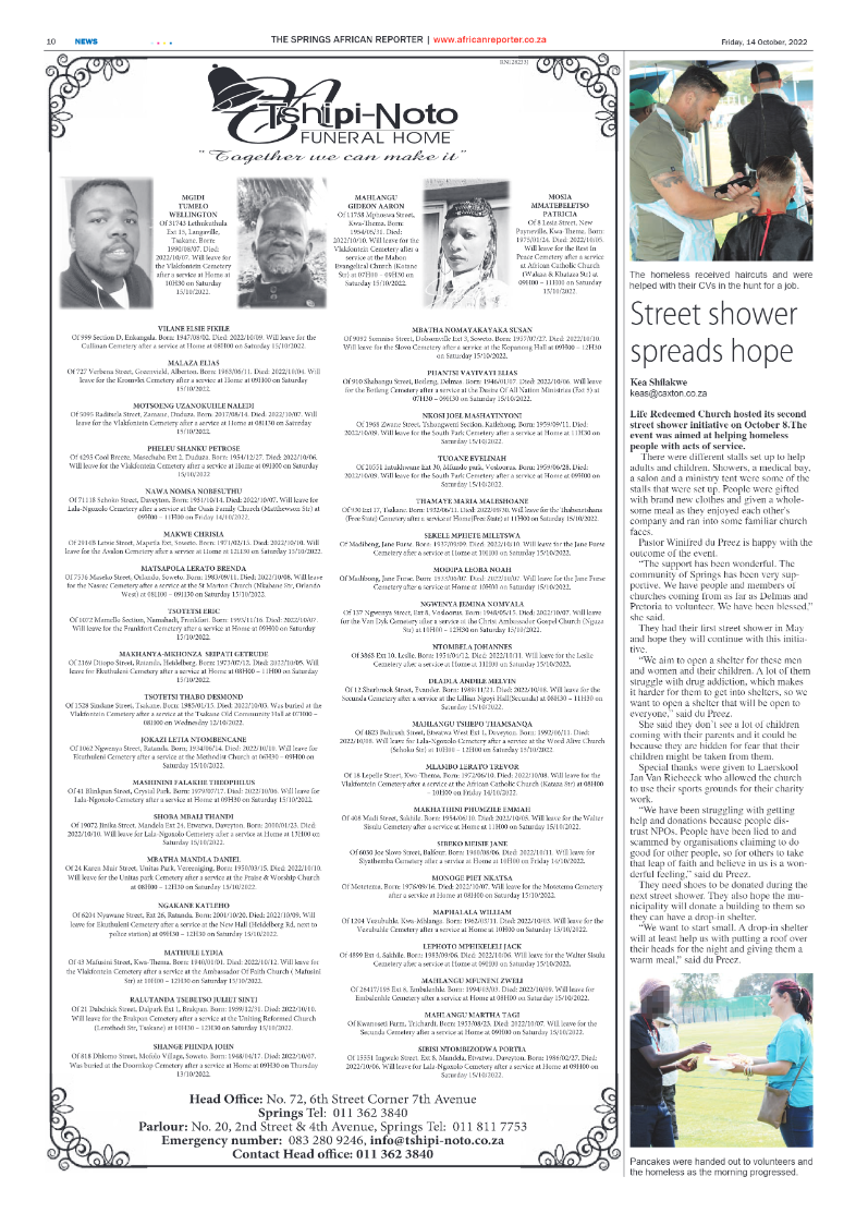 African Reporter 14 Oct 2022 page 10