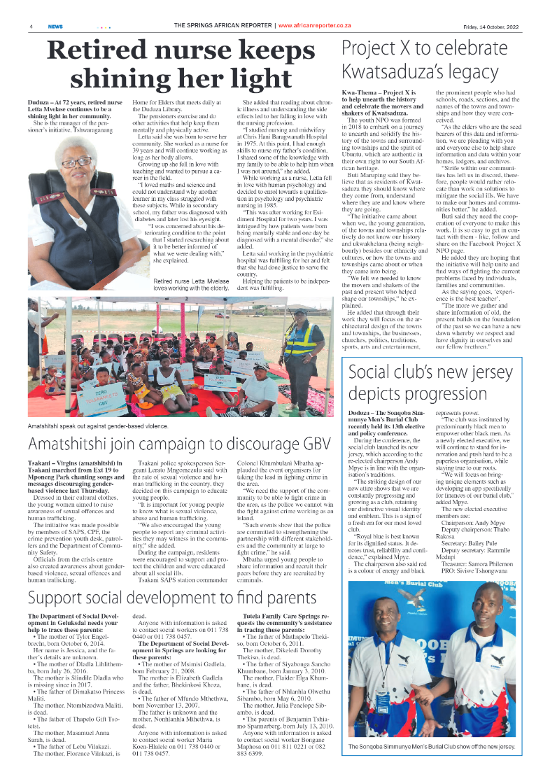 African Reporter 14 Oct 2022 page 4