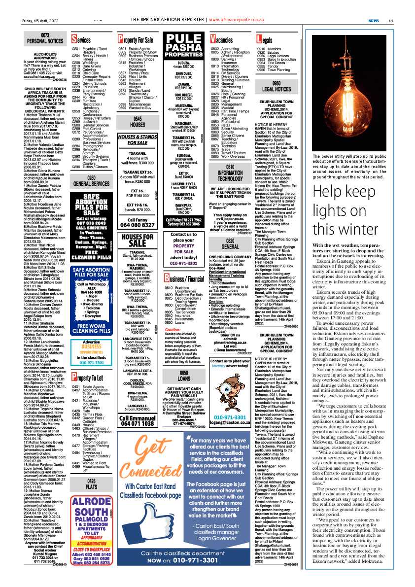 African Reporter 15 April 2022 page 11
