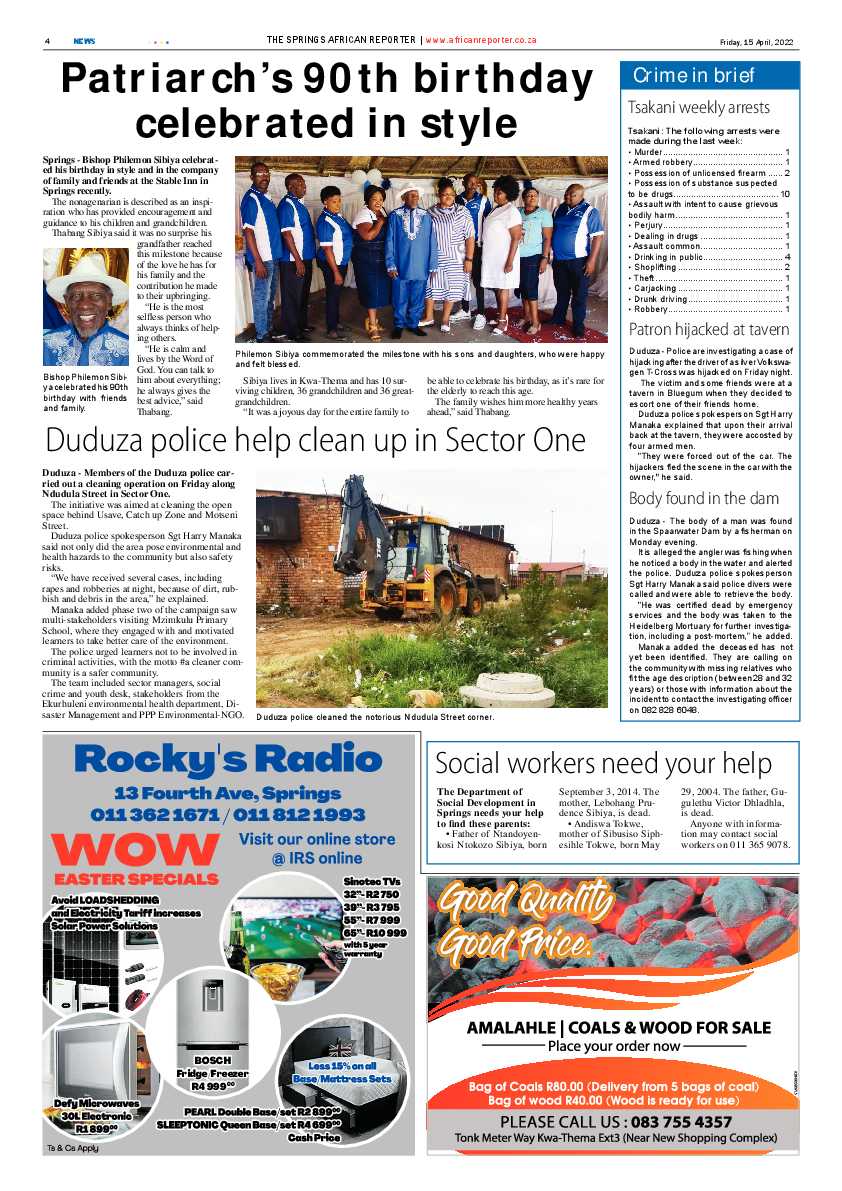 African Reporter 15 April 2022 page 4