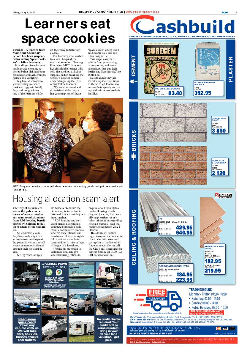 African Reporter 15 April 2022 page 5