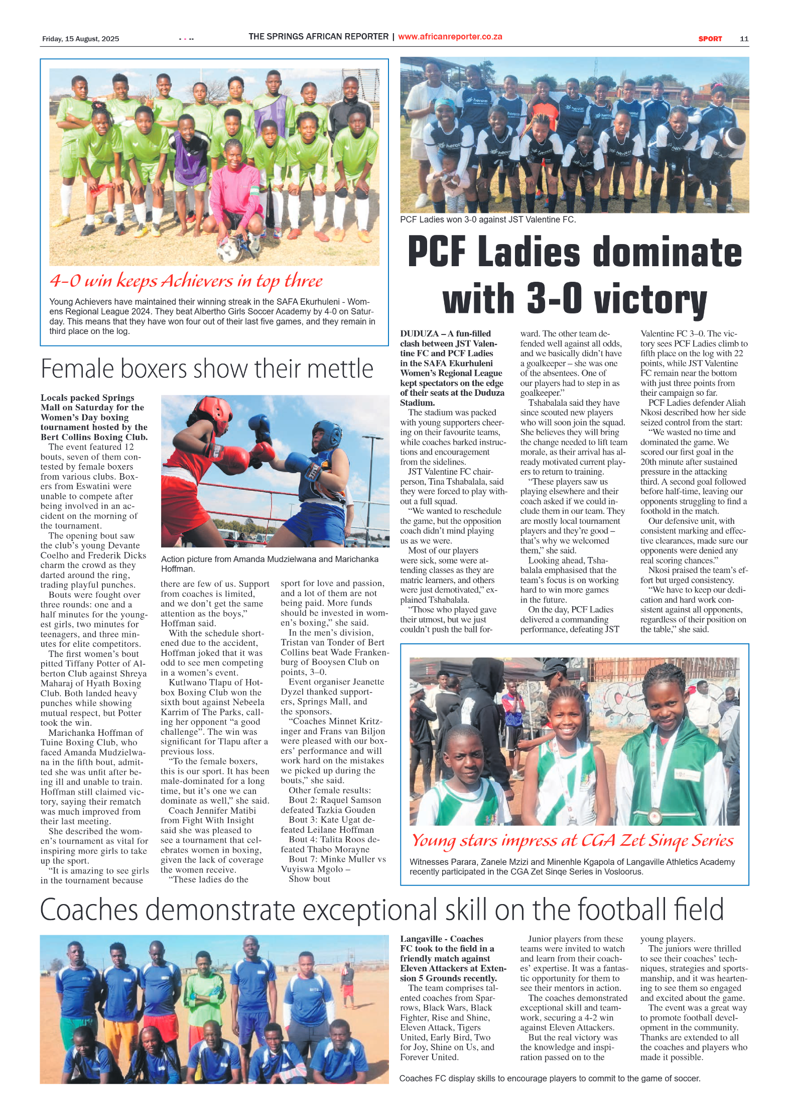 African Reporter 15 August 2025 page 11