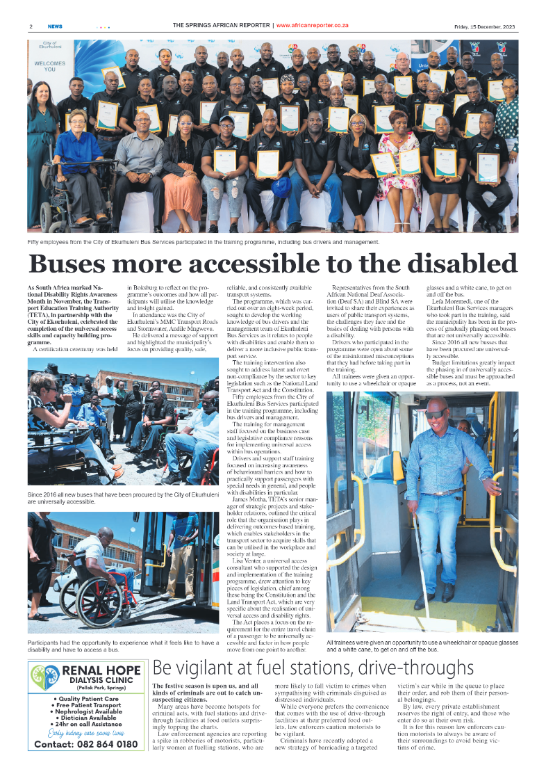 African Reporter 15 December 2023 page 2