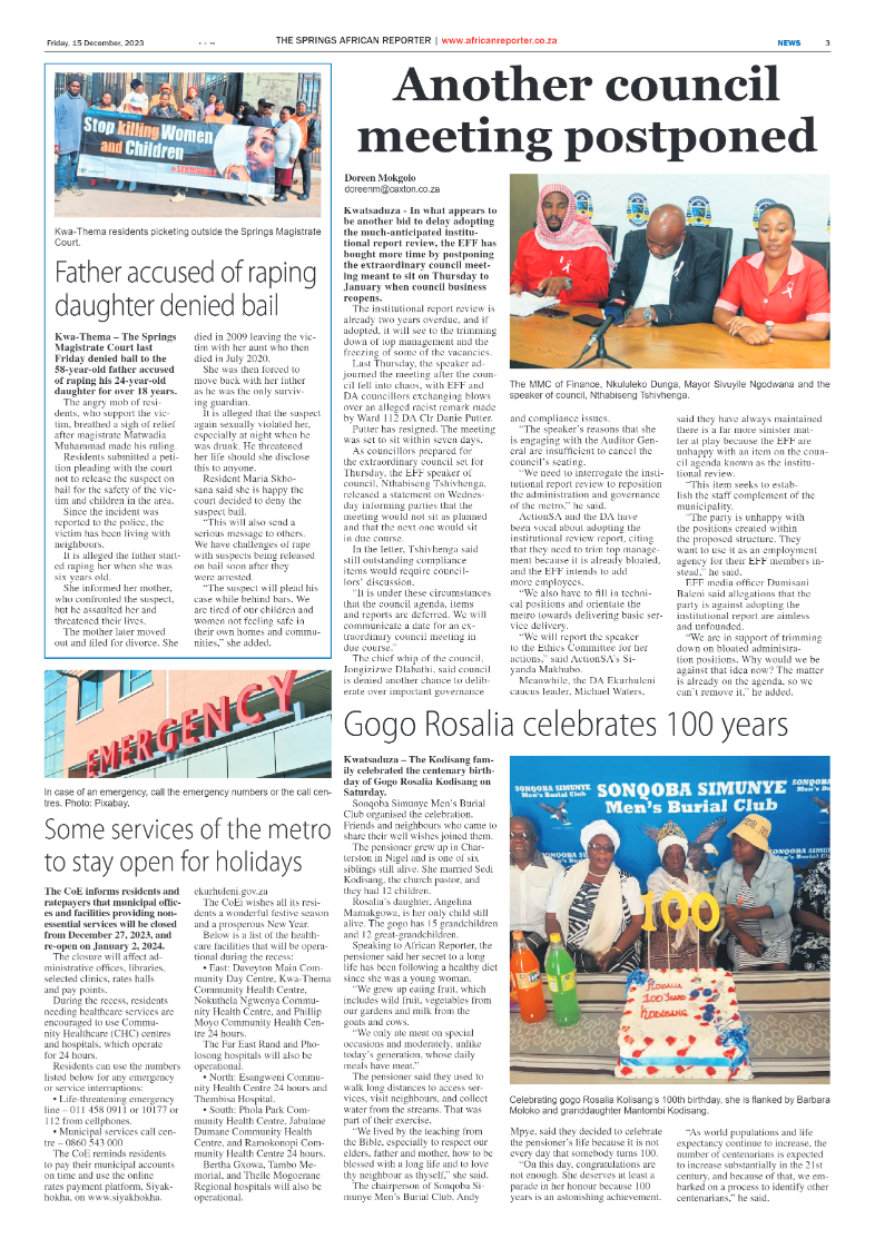 African Reporter 15 December 2023 page 3