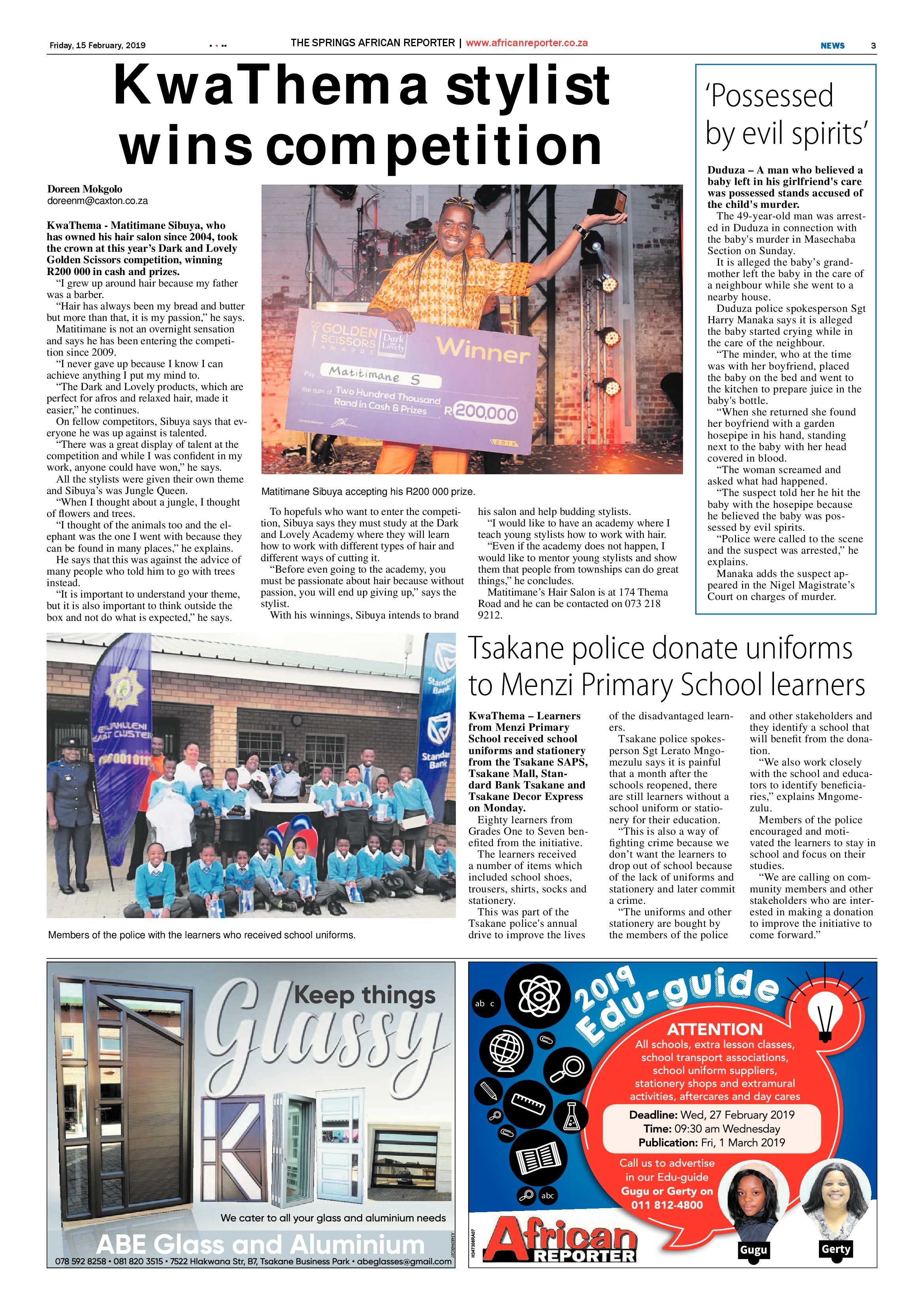 African Reporter 15 February 2019 page 3