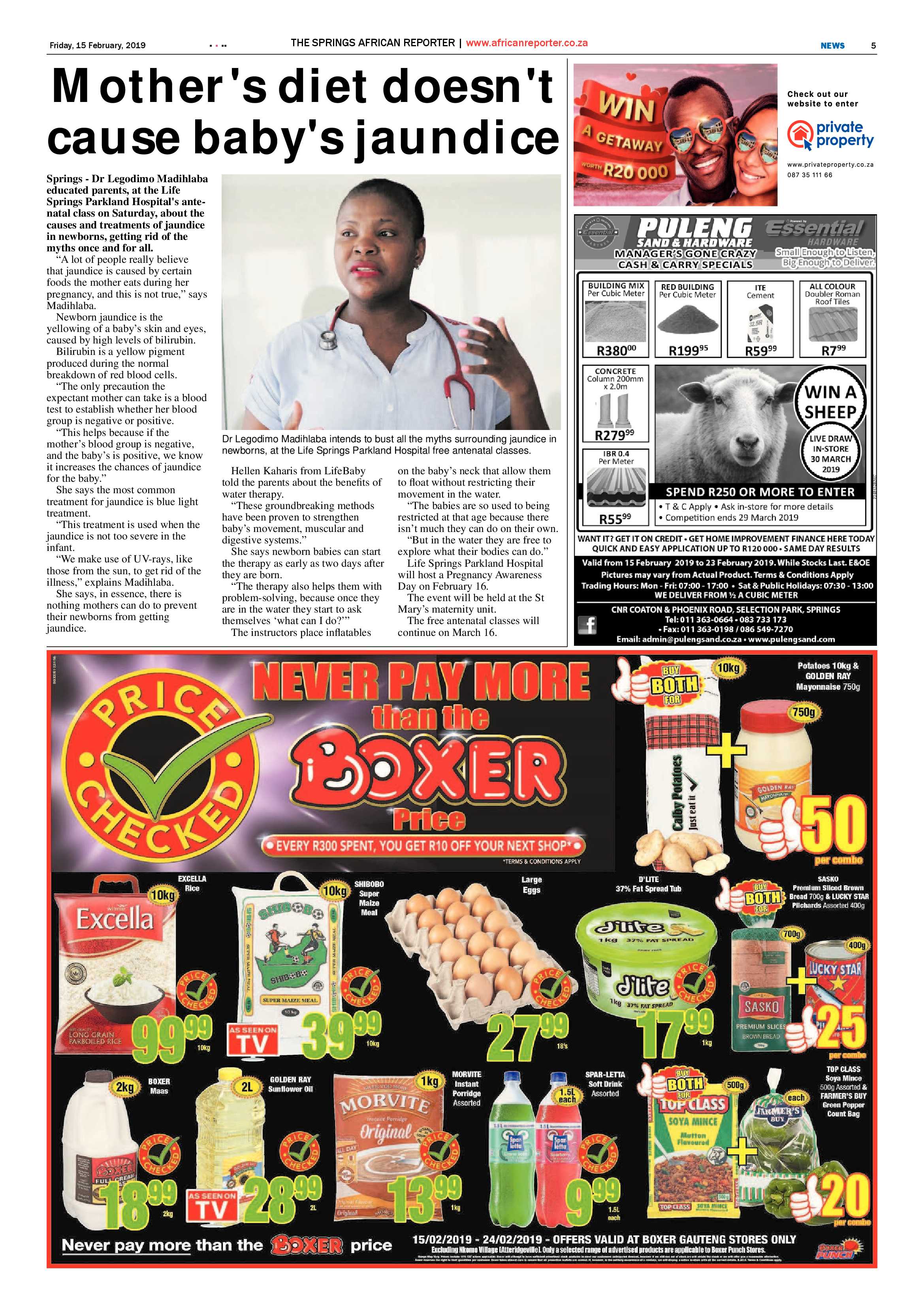 African Reporter 15 February 2019 page 5