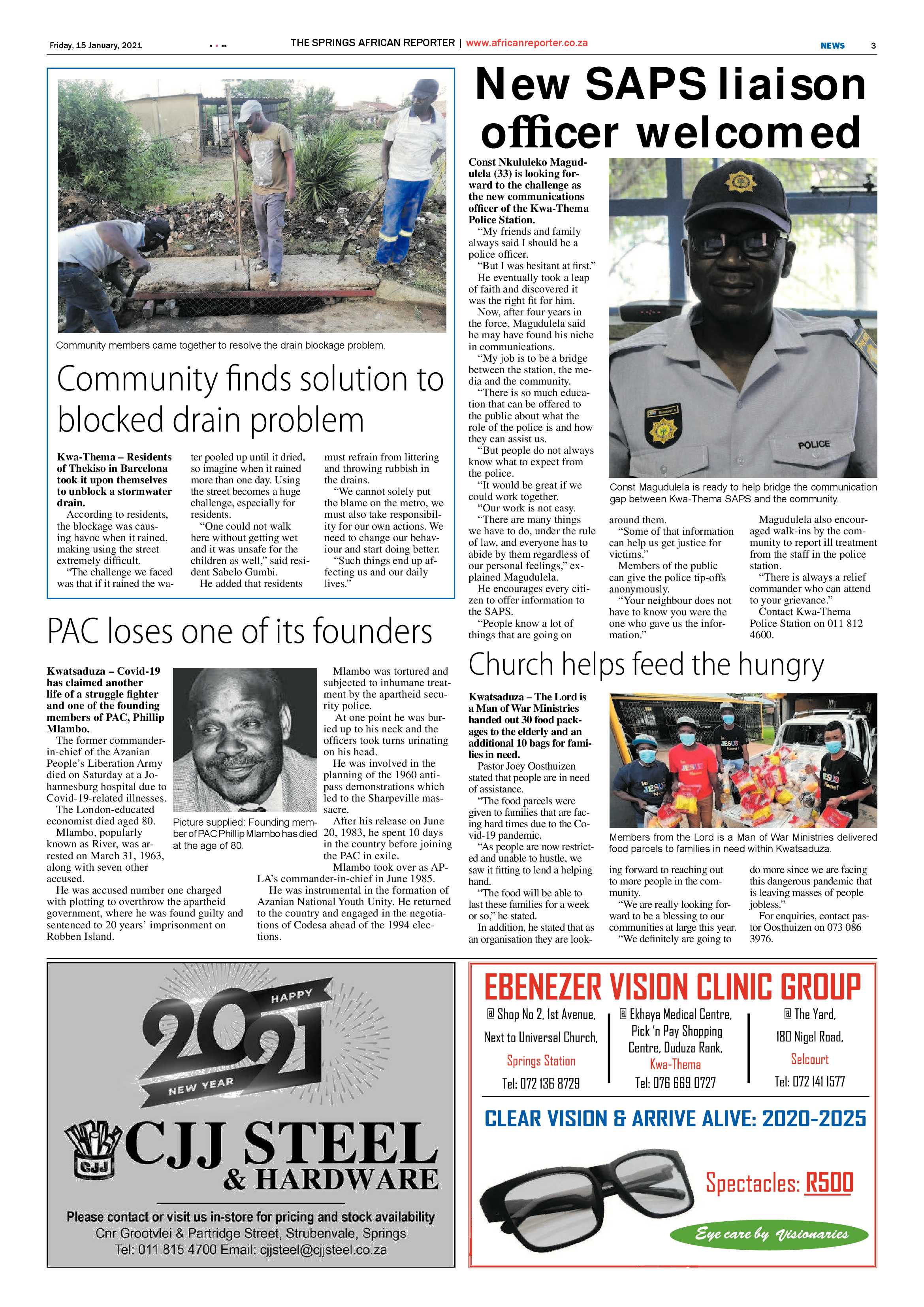 African Reporter 15 January 2021 page 3